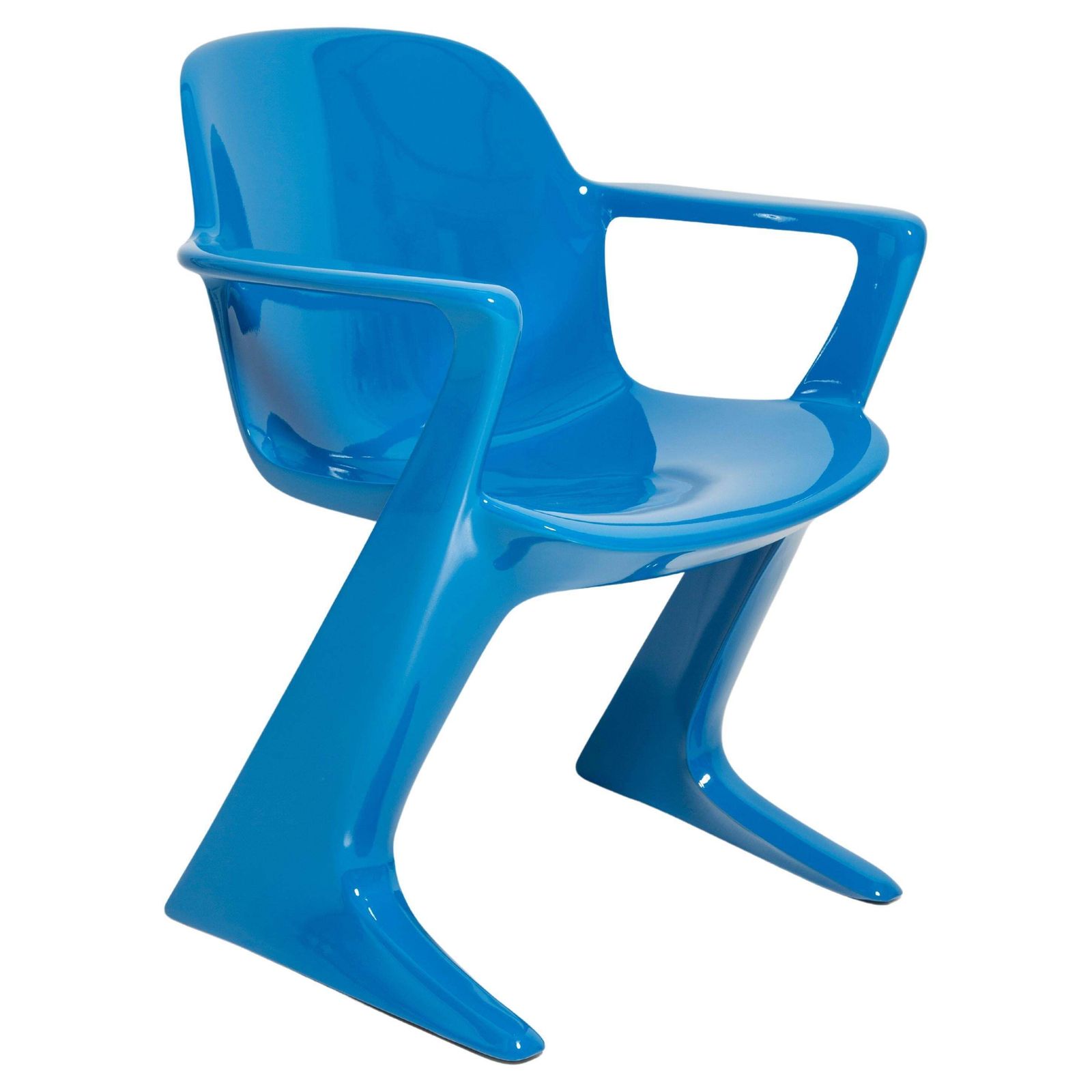 Blue Kangaroo Chair Designed By Ernst Moeckl, Germany, 1968