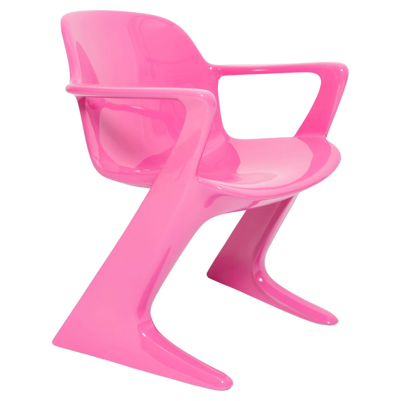 Mid Century Pink Kangaroo Chair Designed By Ernst Moeckl, Germany, 1968