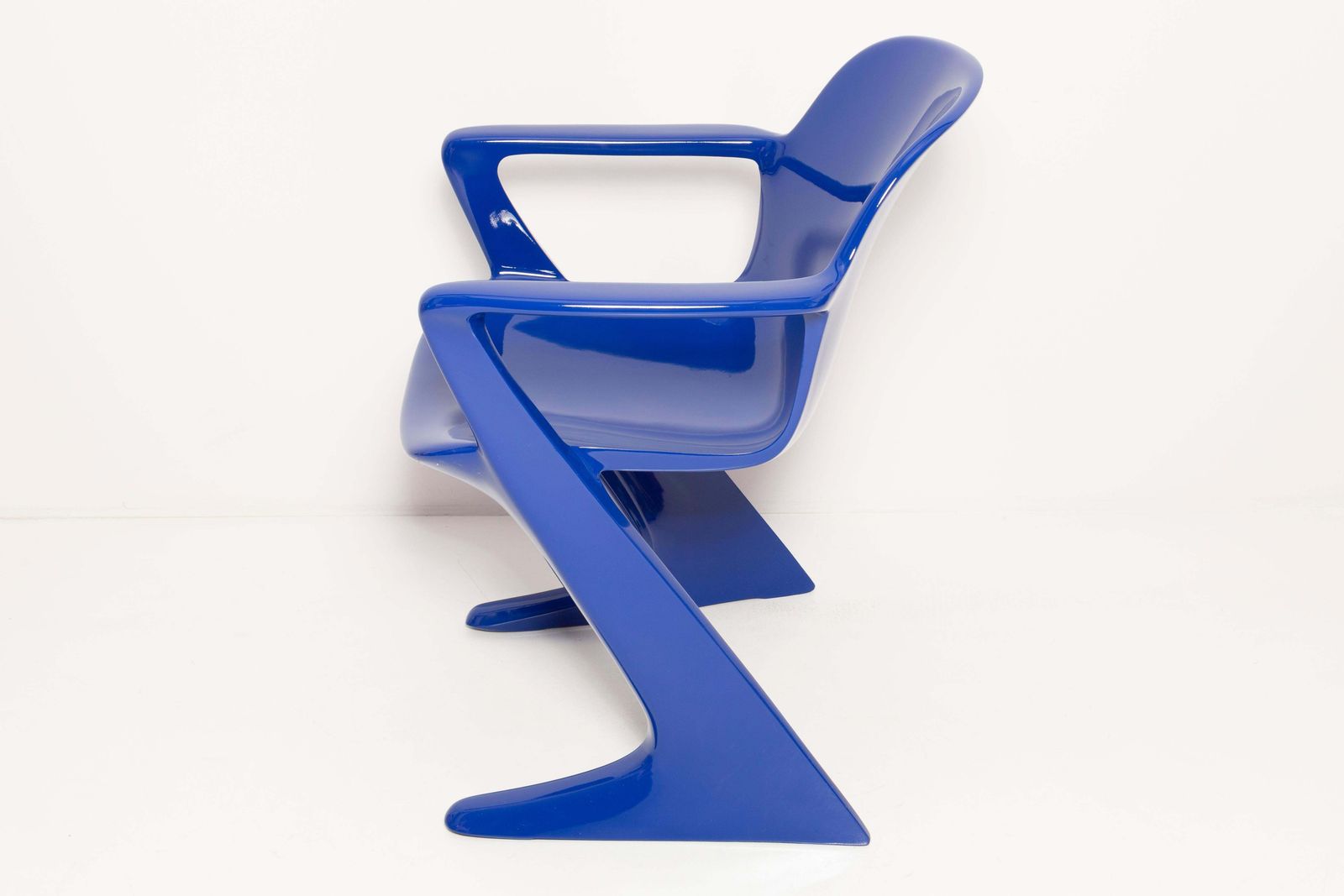 Ultramarijnblauwe Kangaroo Chair, Ontworpen Door Ernst Moeckl, Duitsland, 1968 photo vintage