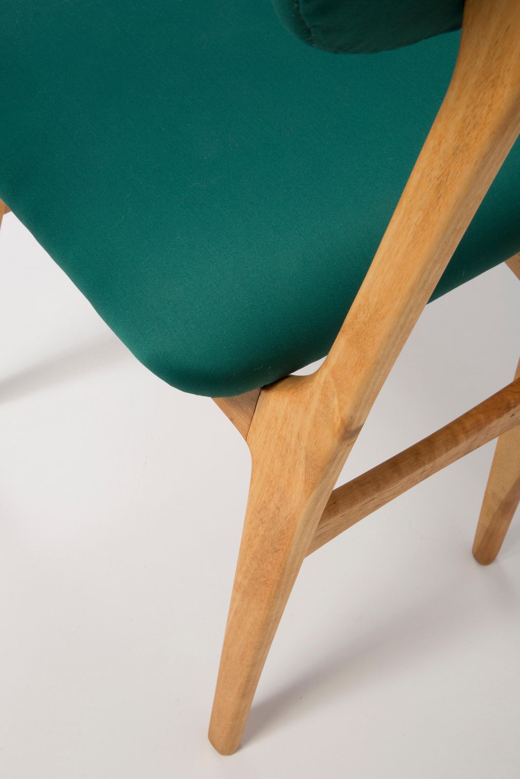 Set Of Two 20th Century Dedar Tabularasa Green Chairs, 1960s photo vinterior
