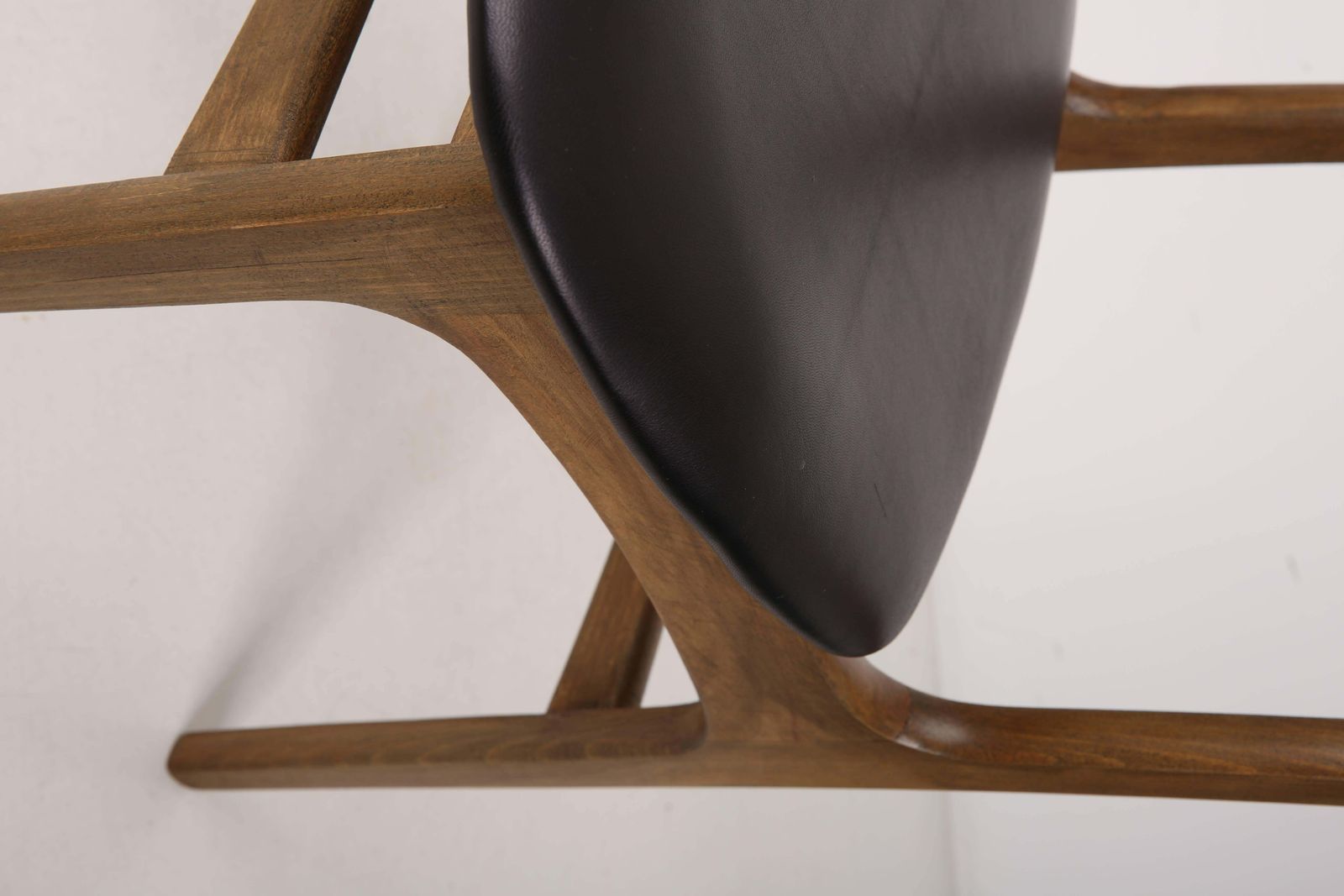photo furniture Set Of Two Leather Mid Century Black Chairs, Europe, 1960s