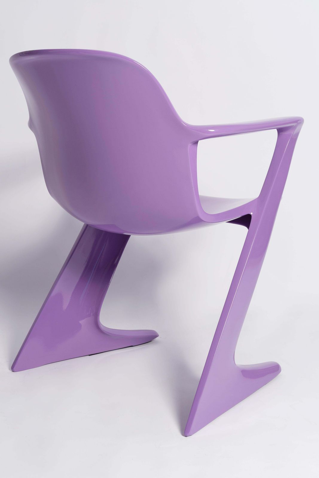 Furniture Blue Lilac Kangaroo Chair Designed By Ernst Moeckl, Germany, 1968 photo