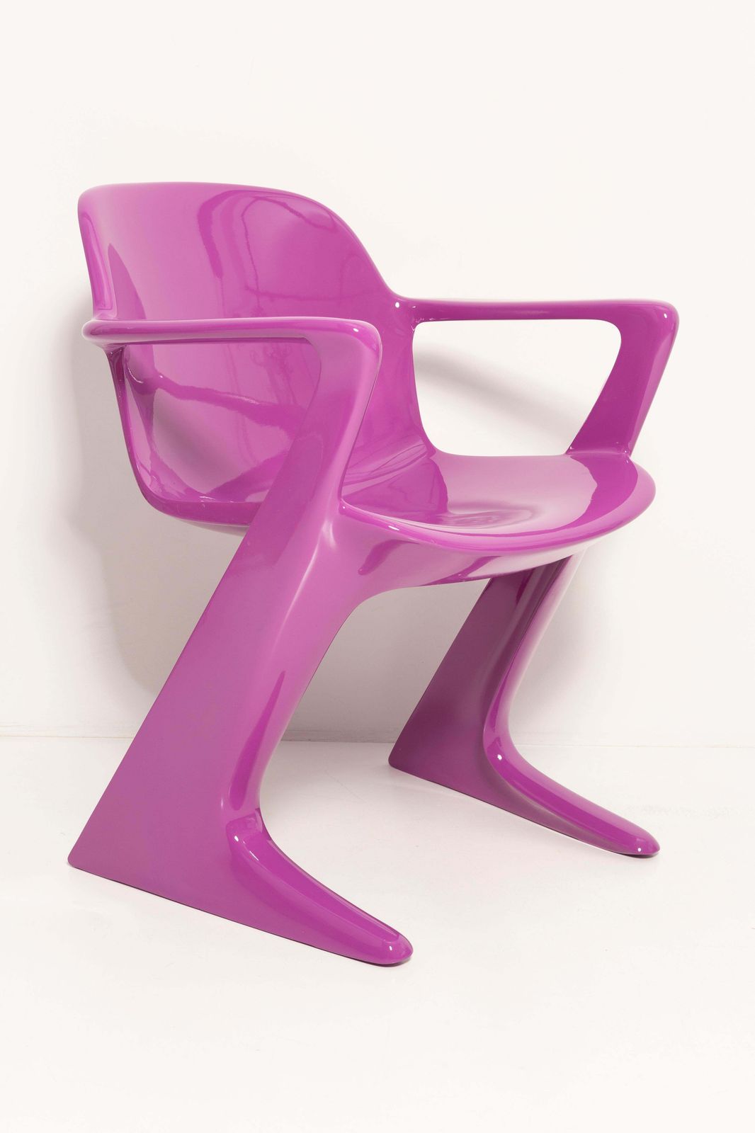 Mid Century Violet Purple Kangaroo Chair Designed By Ernst Moeckl, Germany, 1968 photo for sale