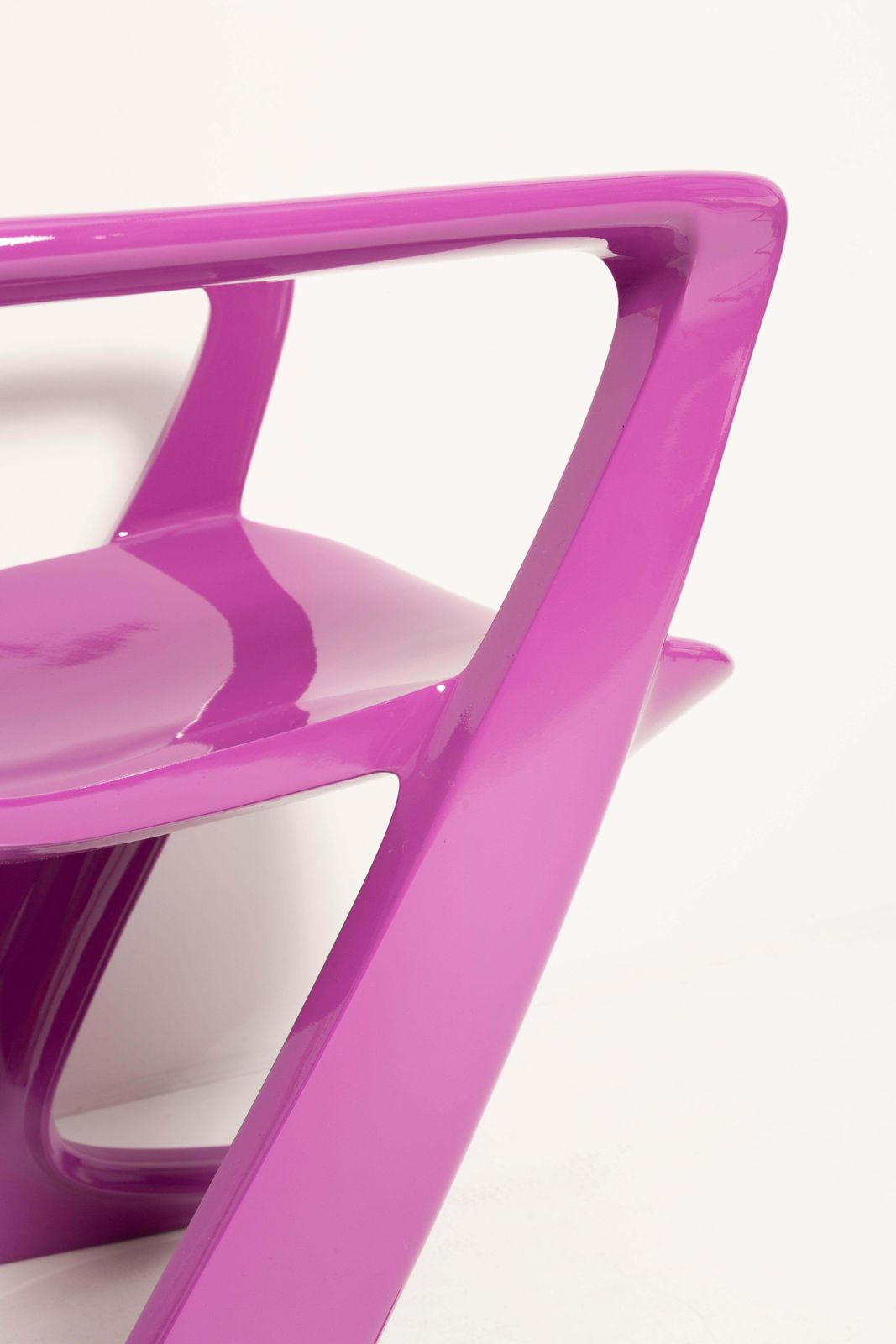 Mid Century Violet Purple Kangaroo Chair Designed By Ernst Moeckl, Germany, 1968 photo vinterior