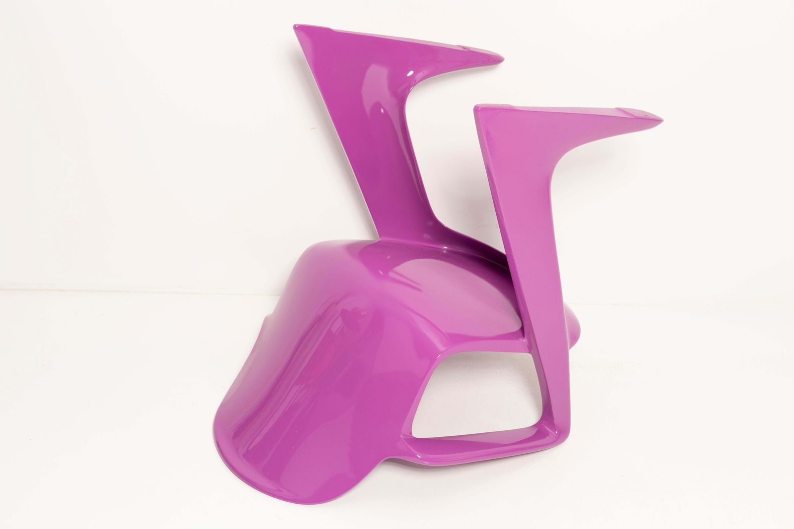 1276.0 Mid Century Violet Purple Kangaroo Chair Designed By Ernst Moeckl, Germany, 1968 photo