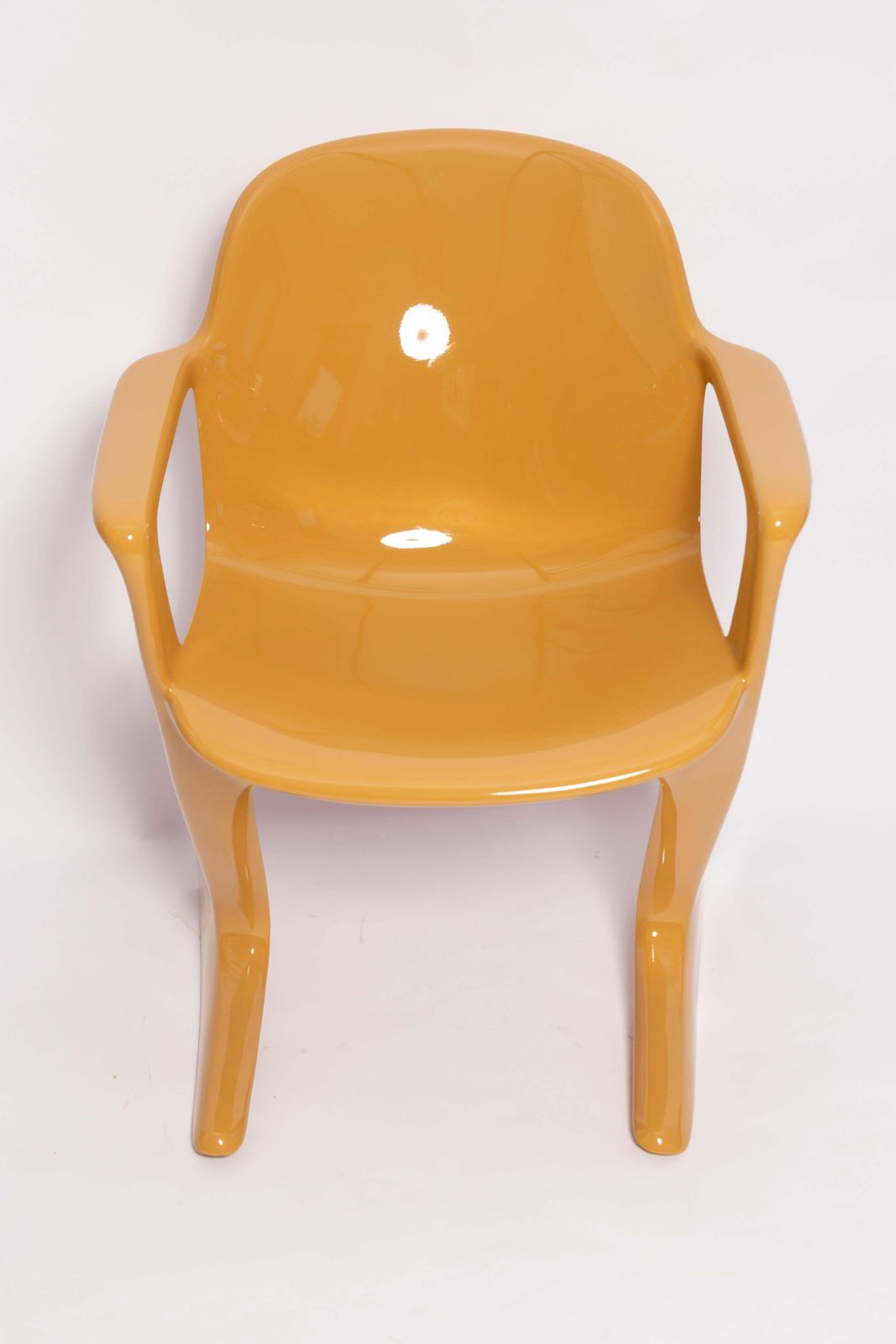 photo furniture Mid Century Sand Beige Kangaroo Chair Designed By Ernst Moeckl, Germany, 1968
