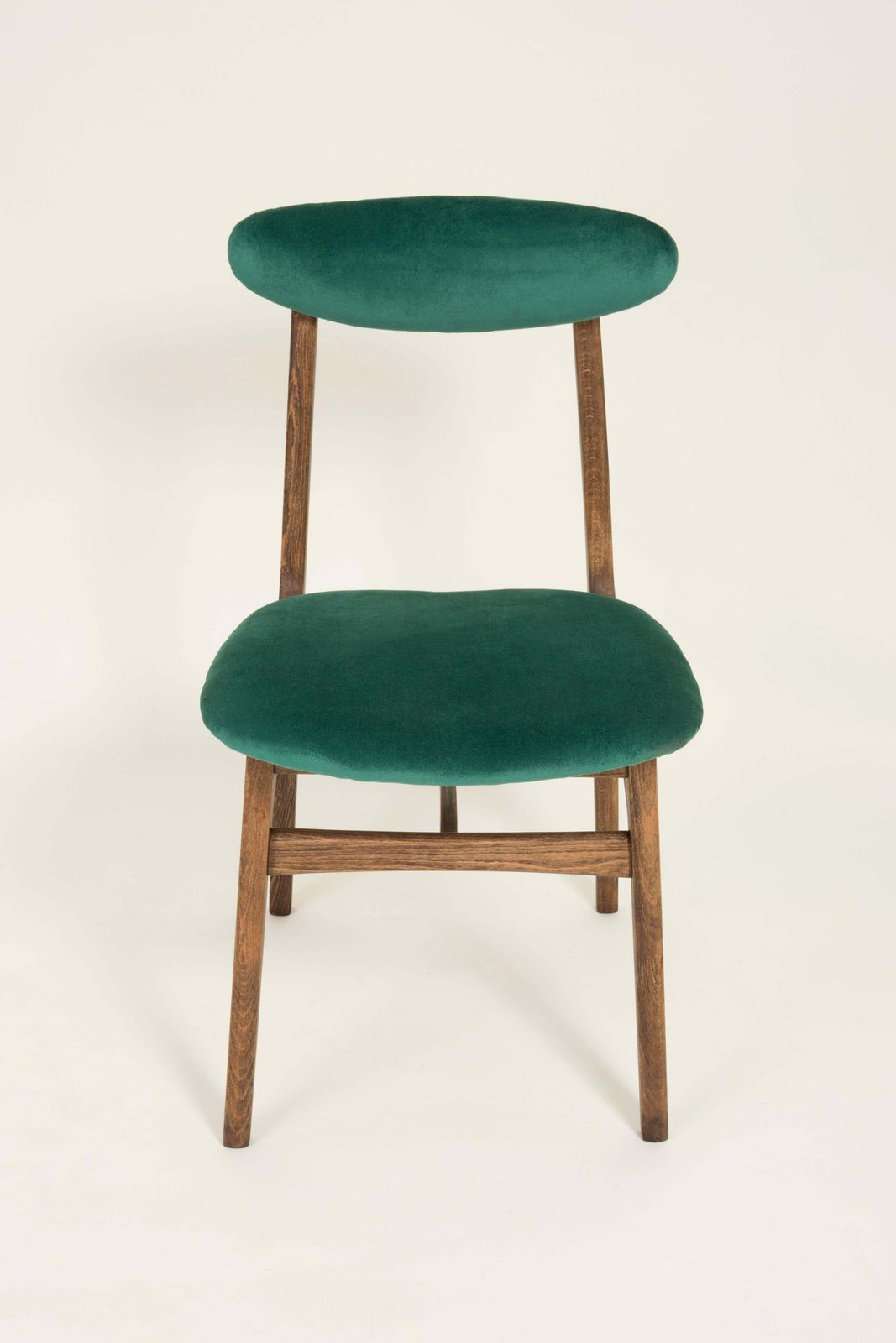 Set Van Vier Donkergroene Stoelen Van Rajmund Halas, Europa, Ca. Jaren 1960 photo vintage