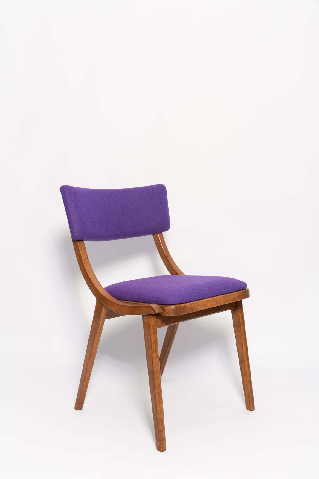 Set Of Four Mid Century Wool Chairs, Rajmund Halas, Europe, 1960s photo vinterior