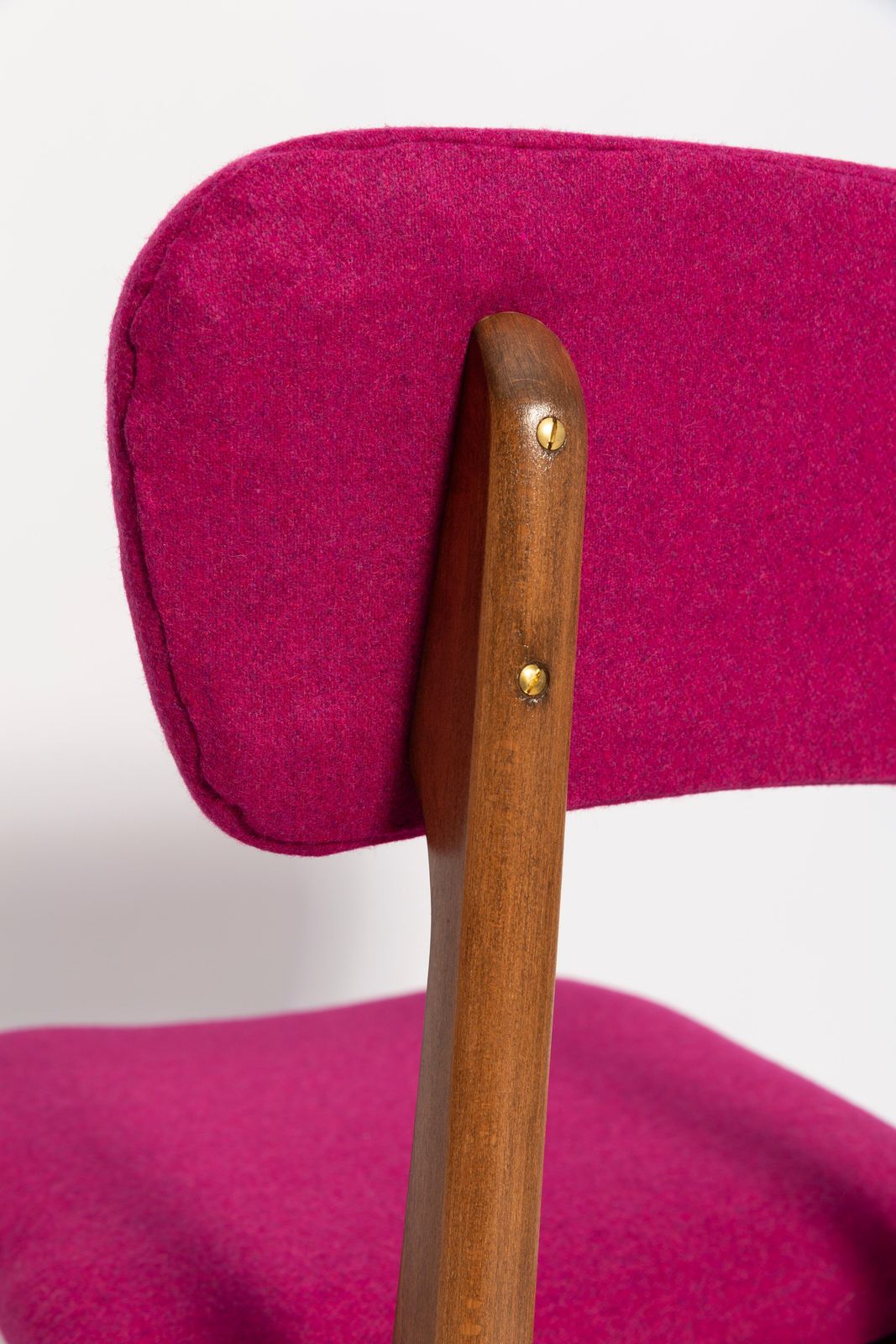 Set Of Four Mid Century Wool Chairs, Rajmund Halas, Europe, 1960s photo vintage