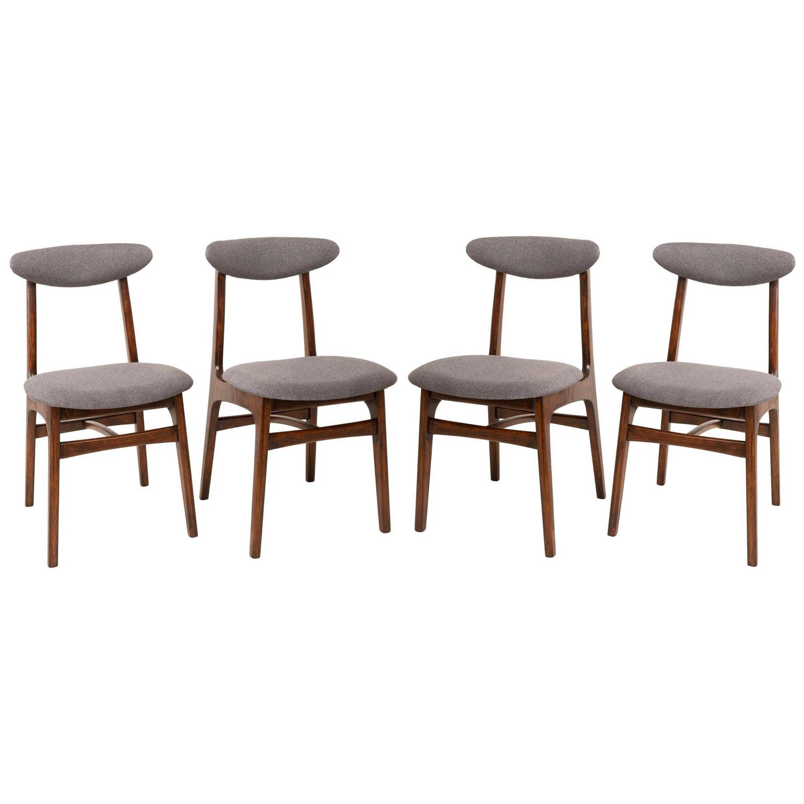Set Of Four 20th Century Gray Chairs By Rajmund Halas, 1960s