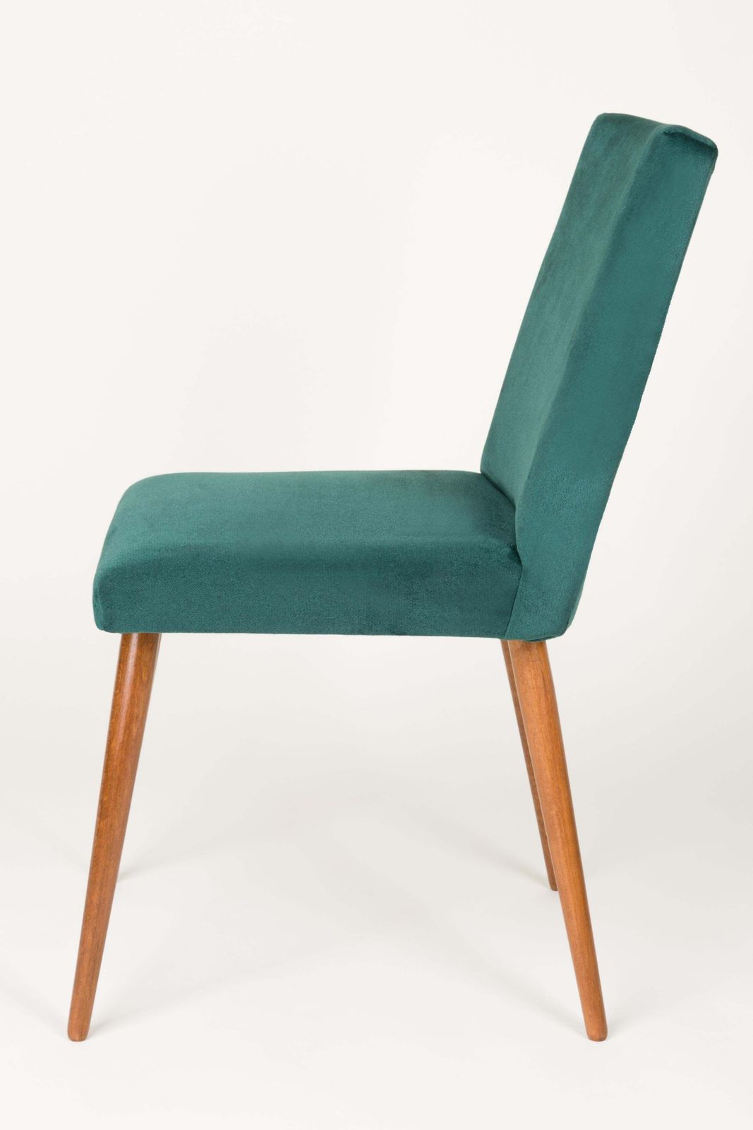 Set Van Vier 20e Eeuwse Stoelen Met Donkergroen En Bordeauxrood Fluwelen Bekleding, Ca. Jaren 1960 photo vinterior