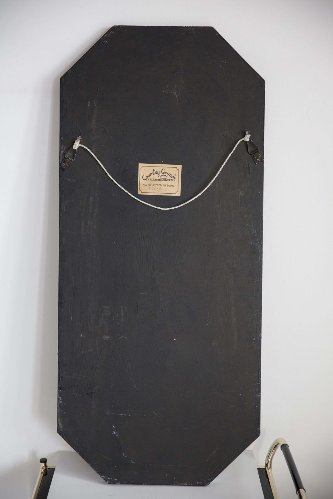 photo for sale Midcentury Oil Championship Golf Club Painting, Brown Wood Frame, 1960s, Europe