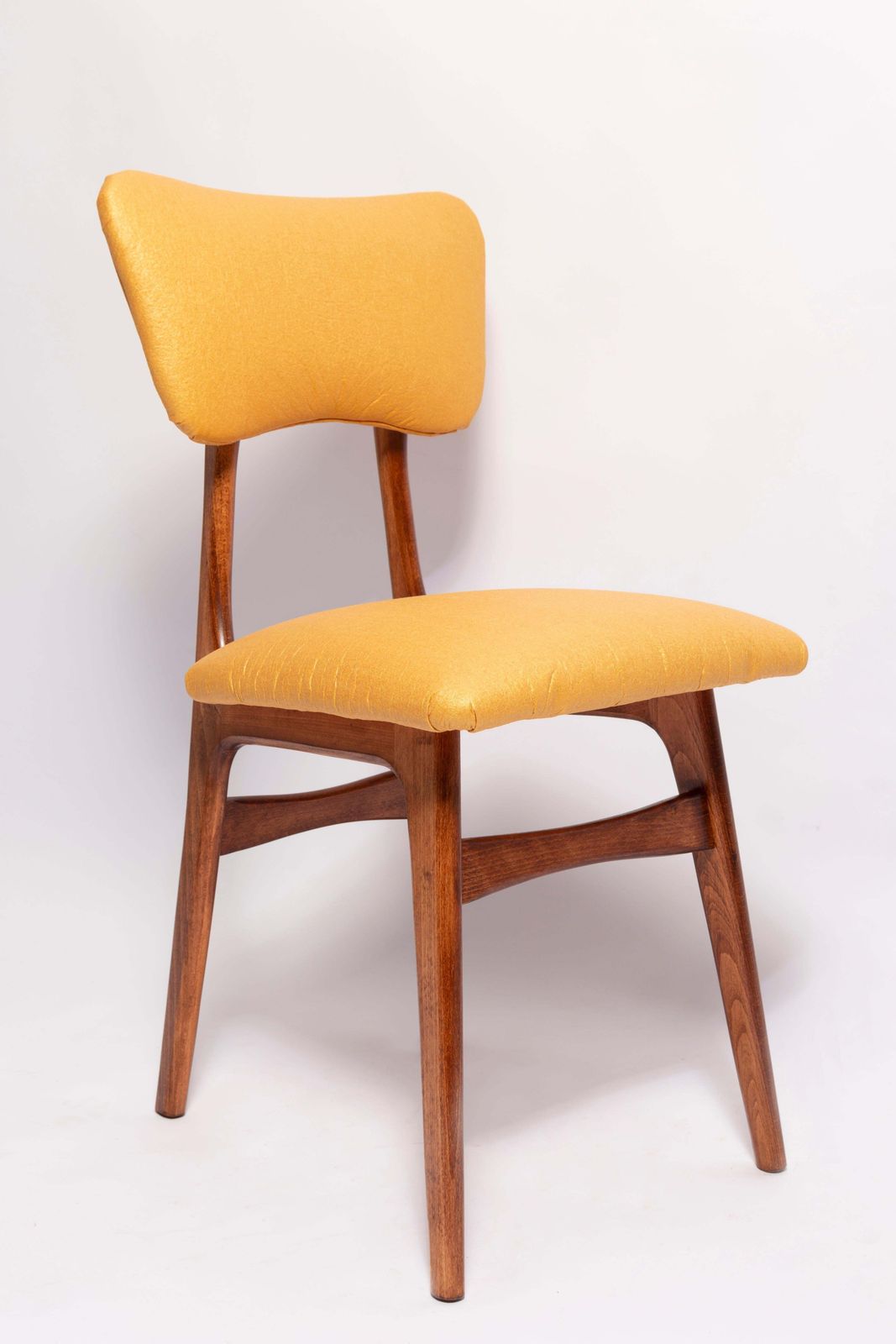 Mid Century Butterfly Dining Chair, Pineapple Vegan Leather, Europe, 1960s photo furniture