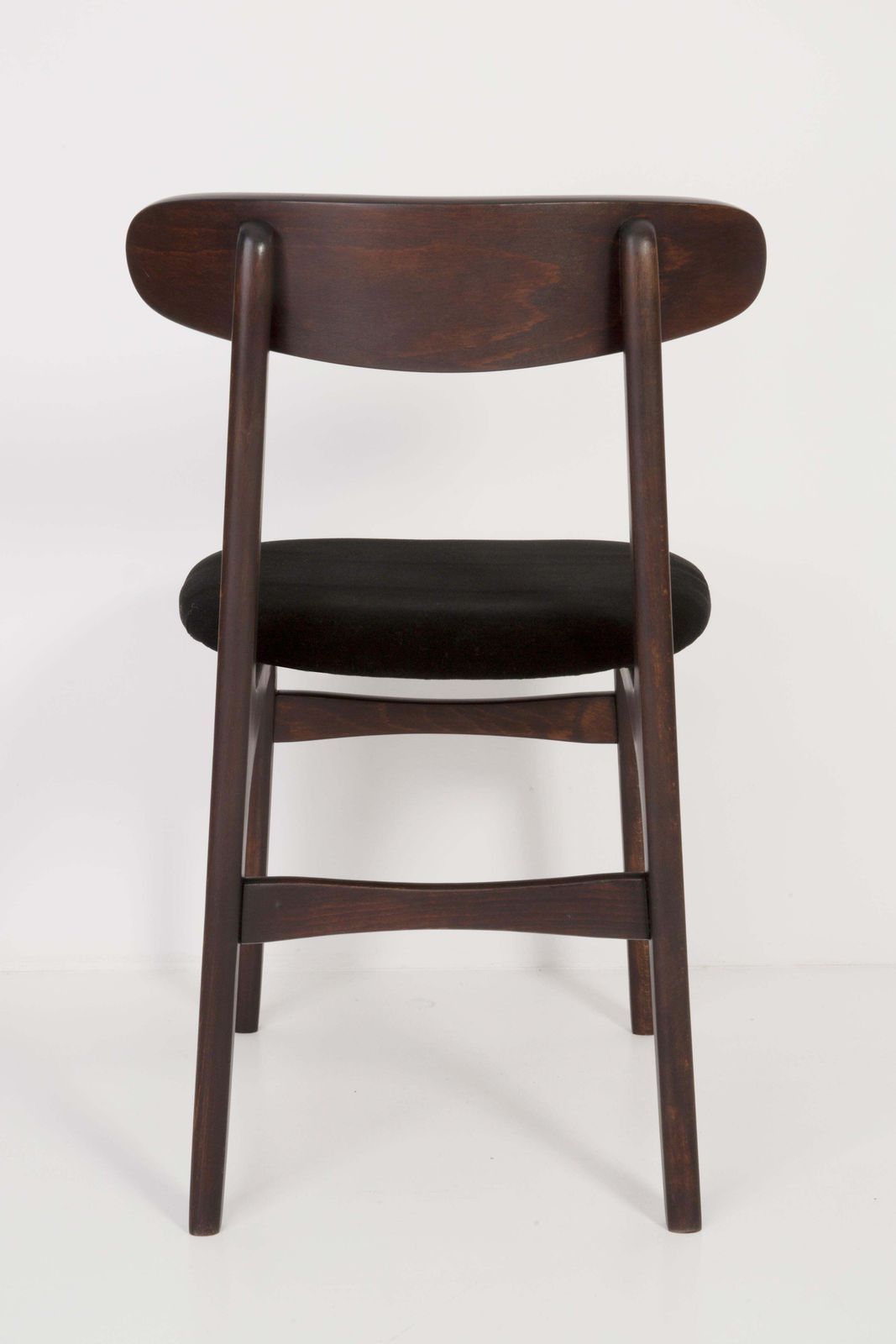 Set Of Two Mid Century Black Velvet Chairs, 1960s photo vinterior