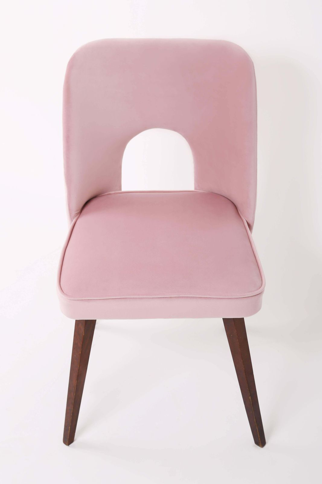 Set Of Six Baby Pink "Shell" Chairs, 1960s photo Furniture