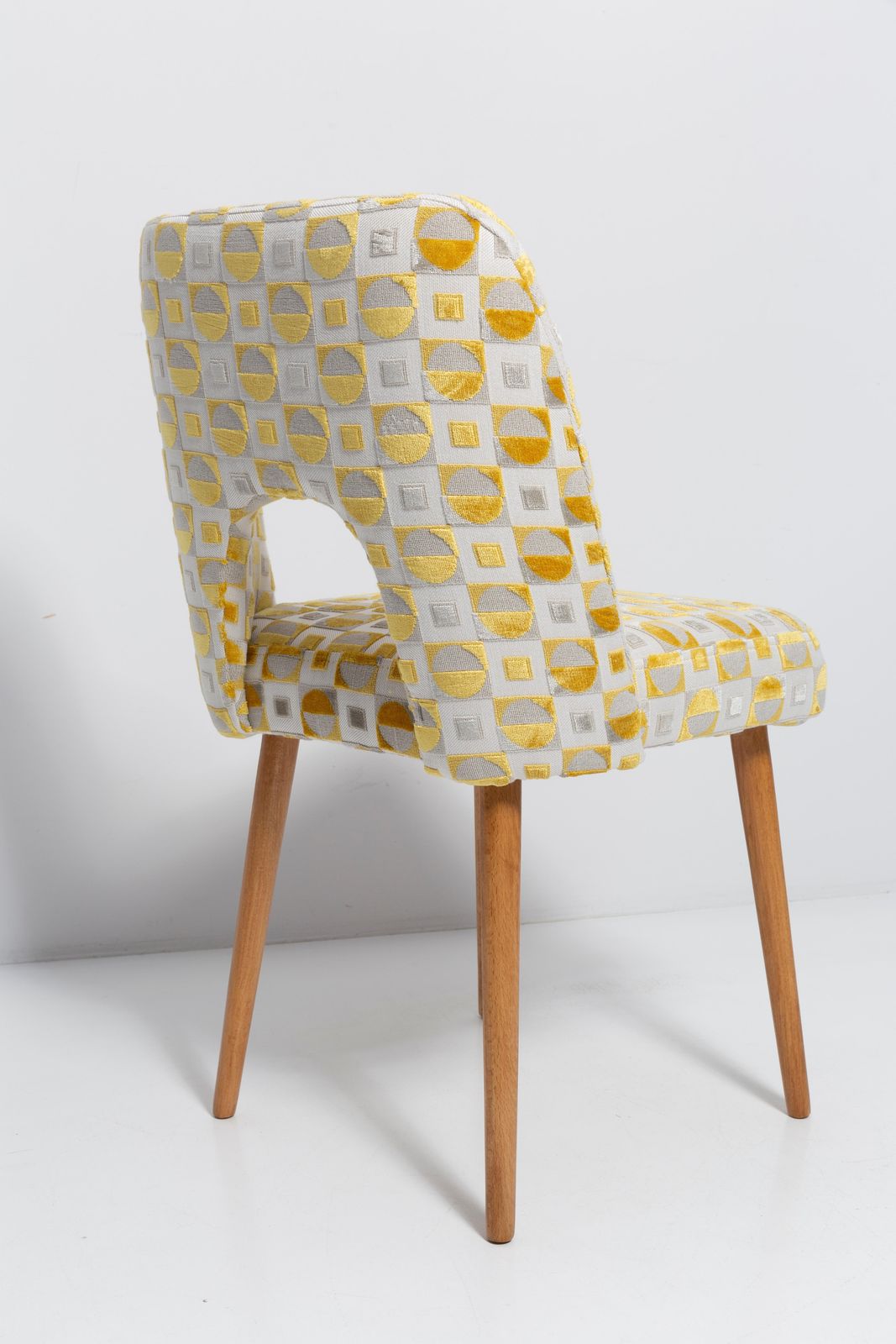Set Of Six Yellow "Shell" Chairs, Poland, 1960s photo 2548.0