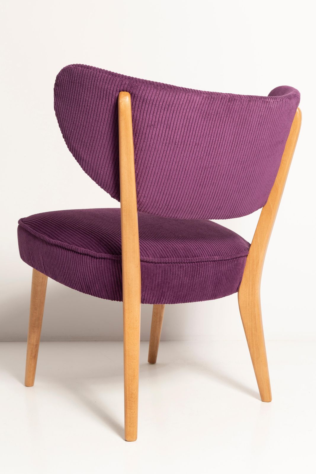 photo furniture Midcentury Style Violet Velvet Club Chair, By Vintola Studio, Europe, Poland
