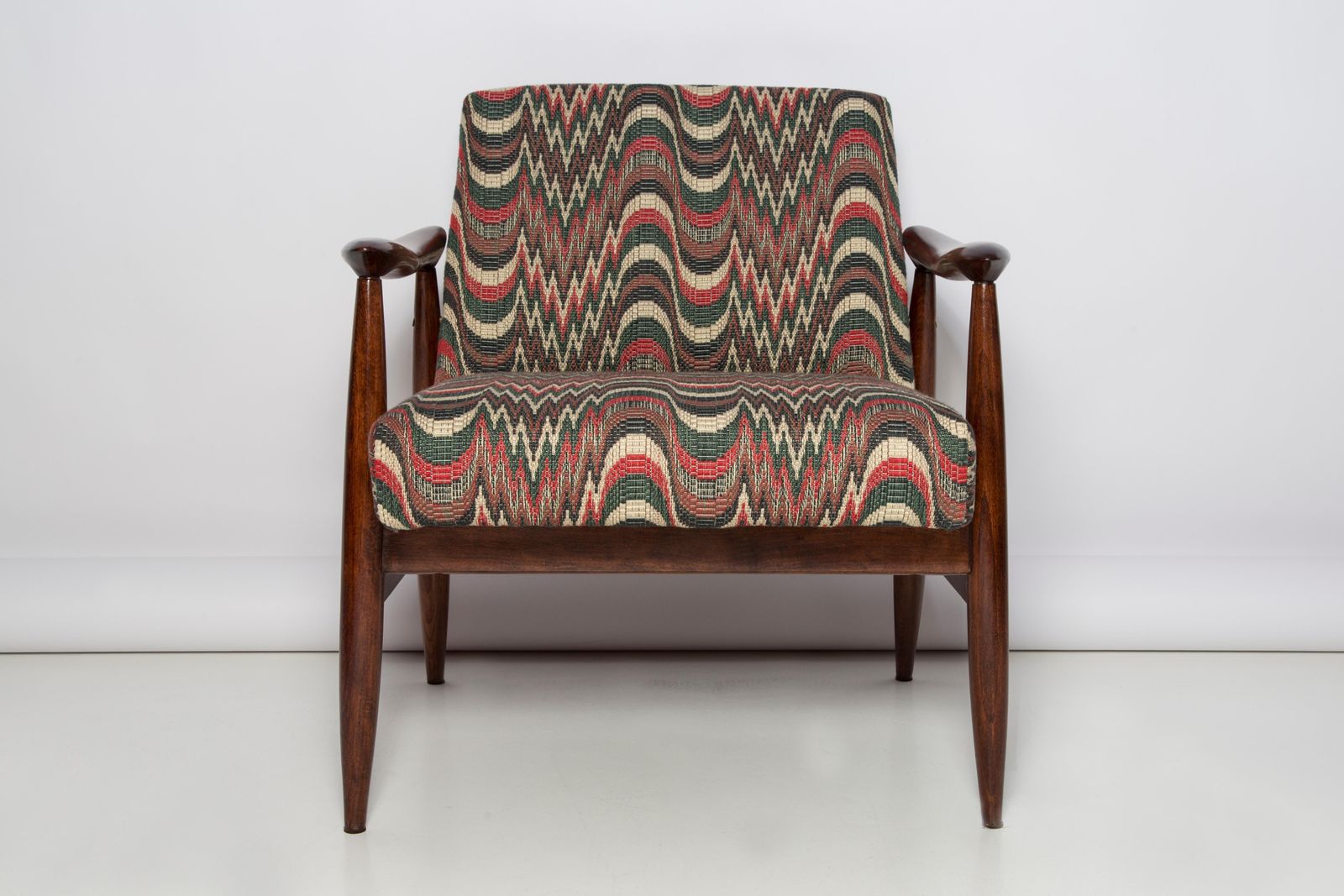 Mid Century Flimflam Jacquard Fauteuil, Ontworpen Door J. Kedziorek, Europa, Jaren 1960 photo 1361.0