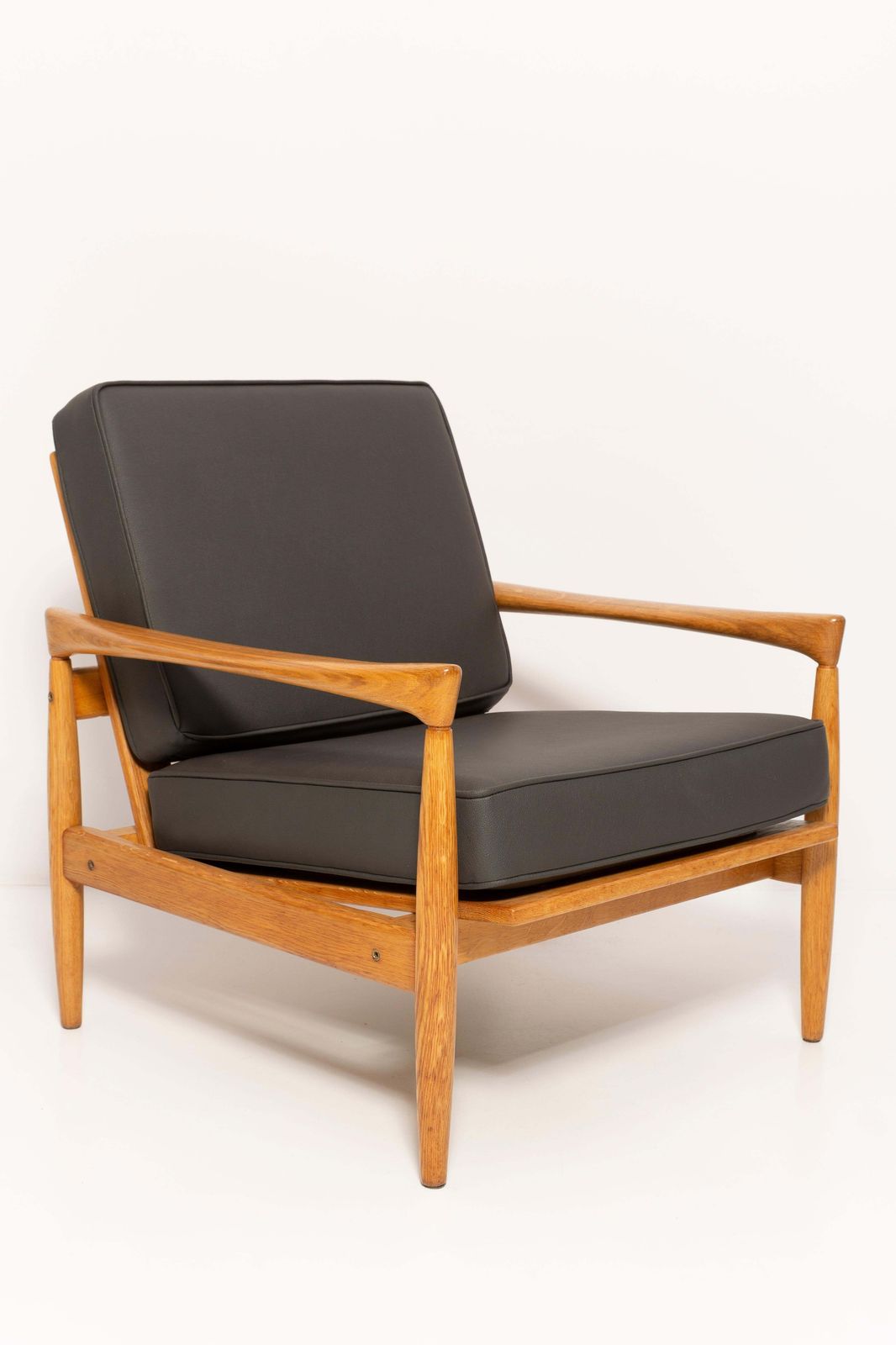 Set Of 2 Scandinavian Armchairs Oak Lounge Chairs "Kolding" By Erik Worts, 1960s photo 2976.0