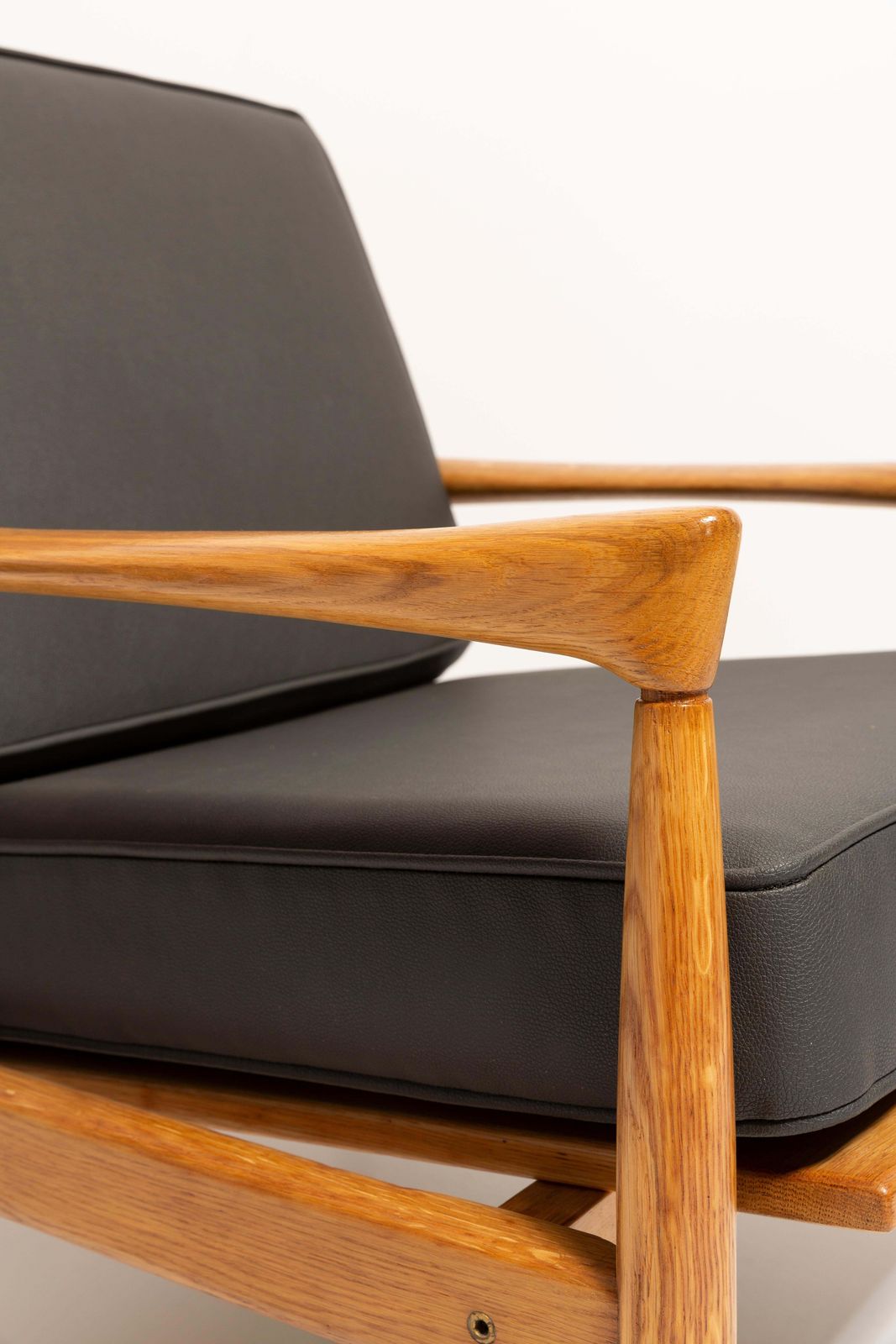 Set Of 2 Scandinavian Armchairs Oak Lounge Chairs "Kolding" By Erik Worts, 1960s photo buy