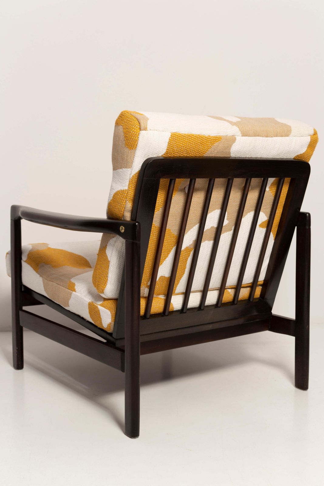 photo for sale Set Of Two Mid Century Camouflage Armchairs, Zenon Baczyk, Poland, 1960s