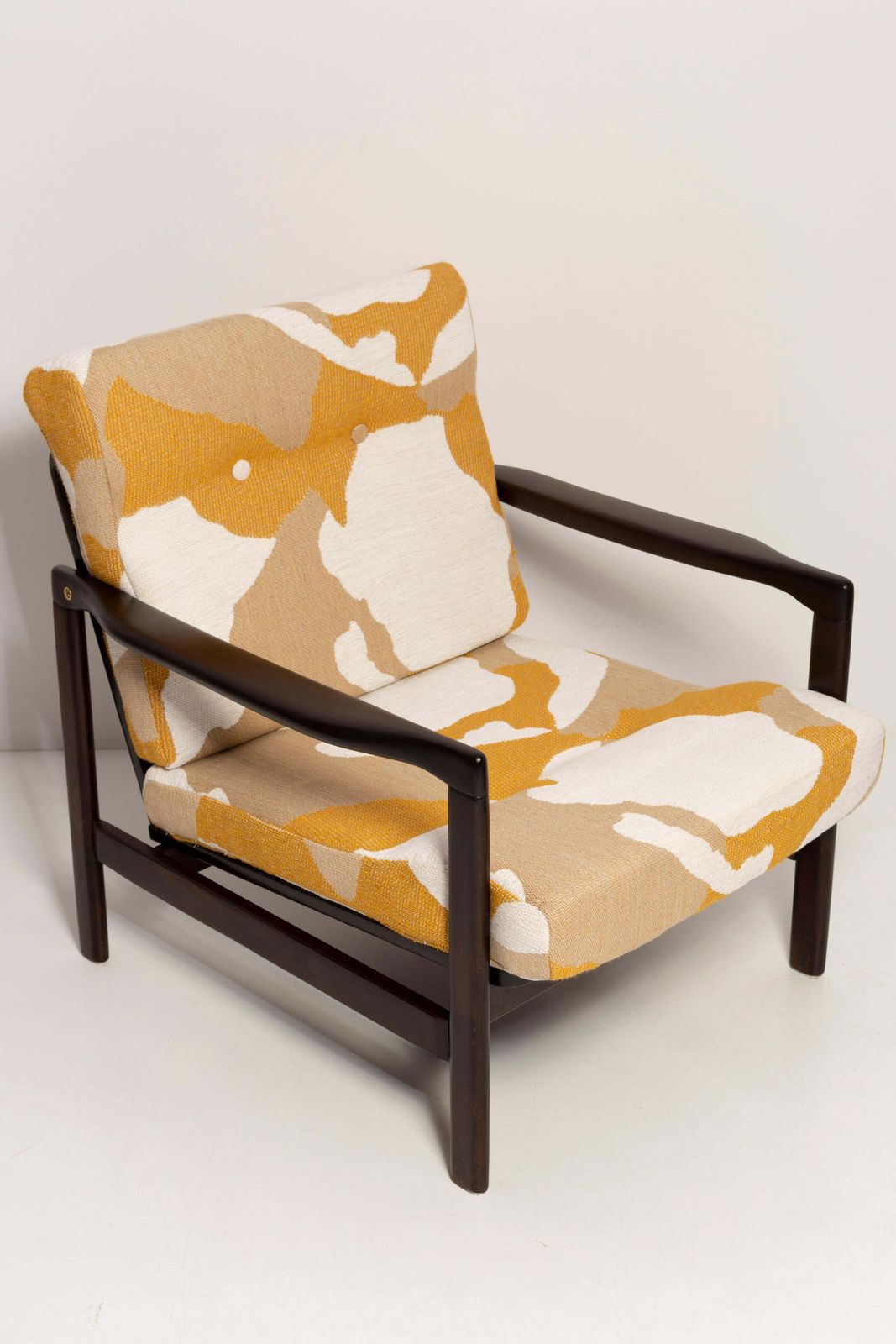 2891.0 Set Of Two Mid Century Camouflage Armchairs, Zenon Baczyk, Poland, 1960s photo