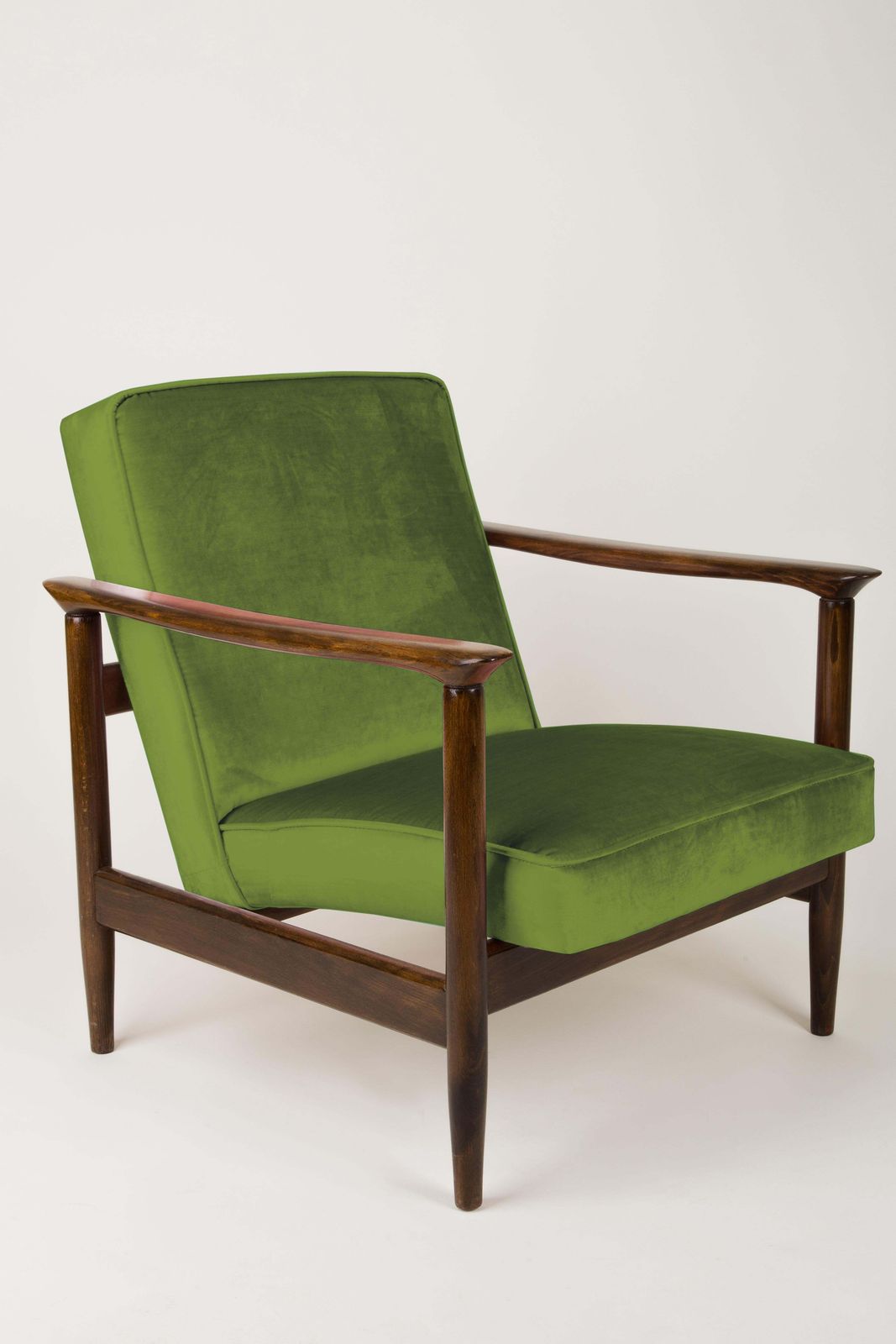 Paar Groene Fauteuils, Edmund Homa, Gfm 142, Jaren 1960, Polen photo for sale