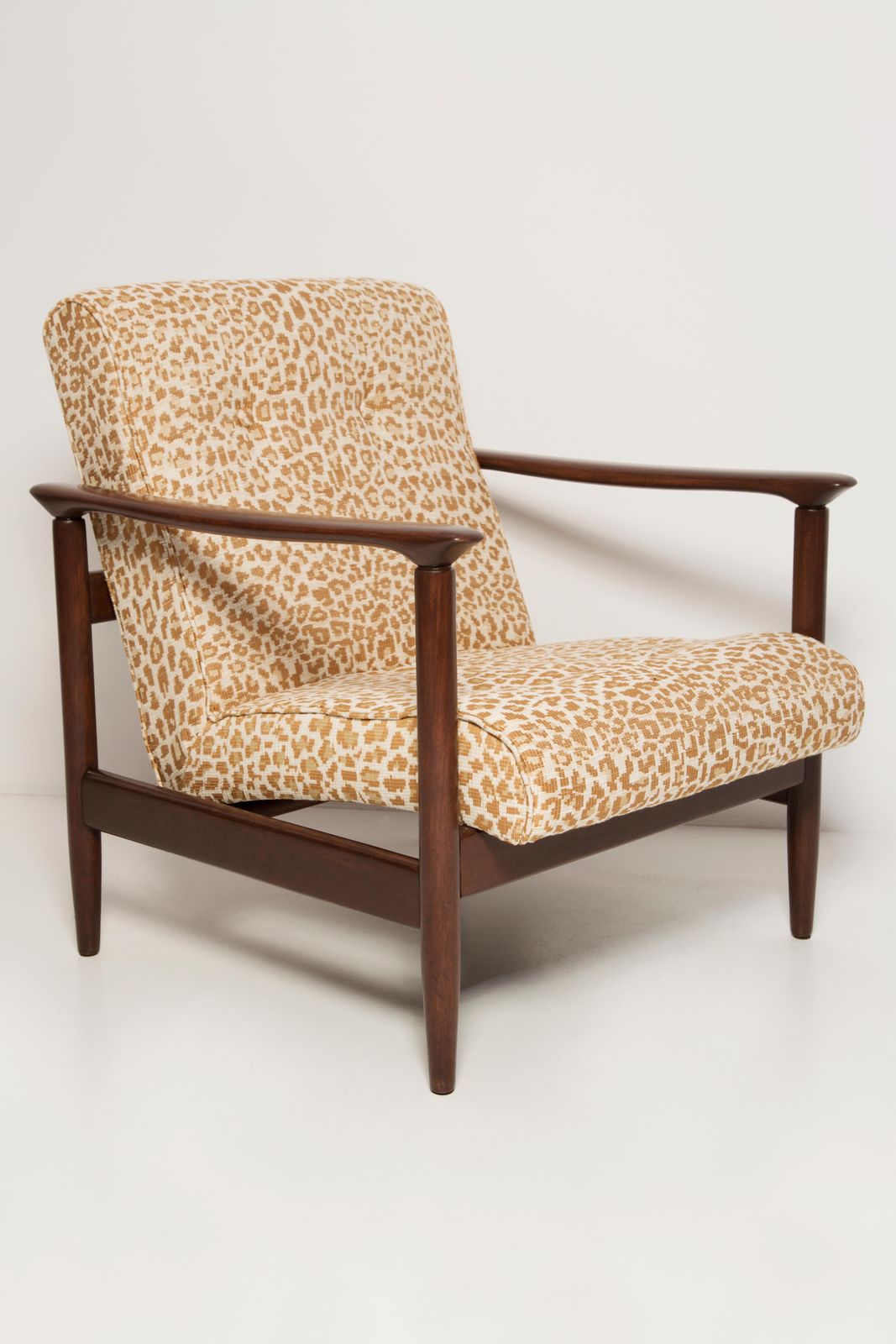 Pair Of Mid Century Pixel Leopard Armchairs, Gfm 142, Edmund Homa, Europe, 1960s photo furniture