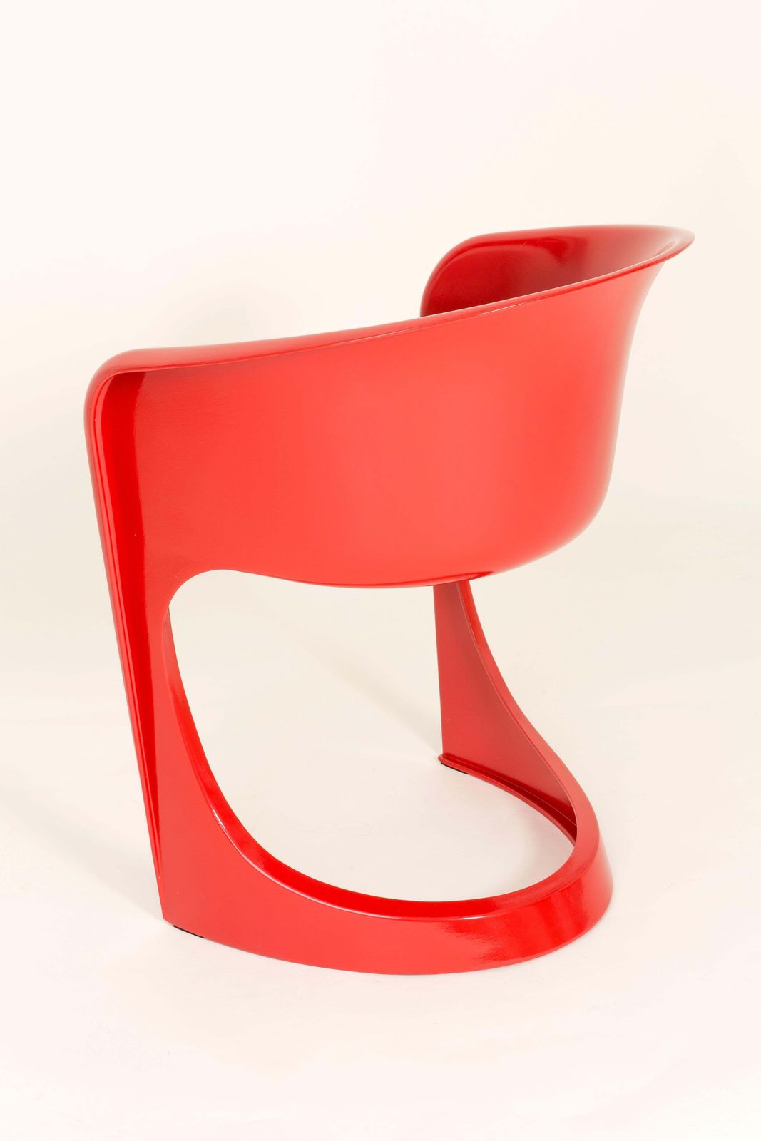 Set Of Four Red Cado Chairs, Steen østergaard, 1974 photo vinterior