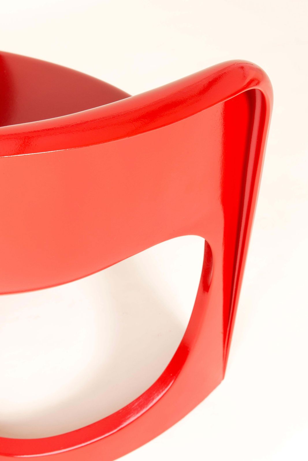 Set Of Four Red Cado Chairs, Steen østergaard, 1974 photo vintage