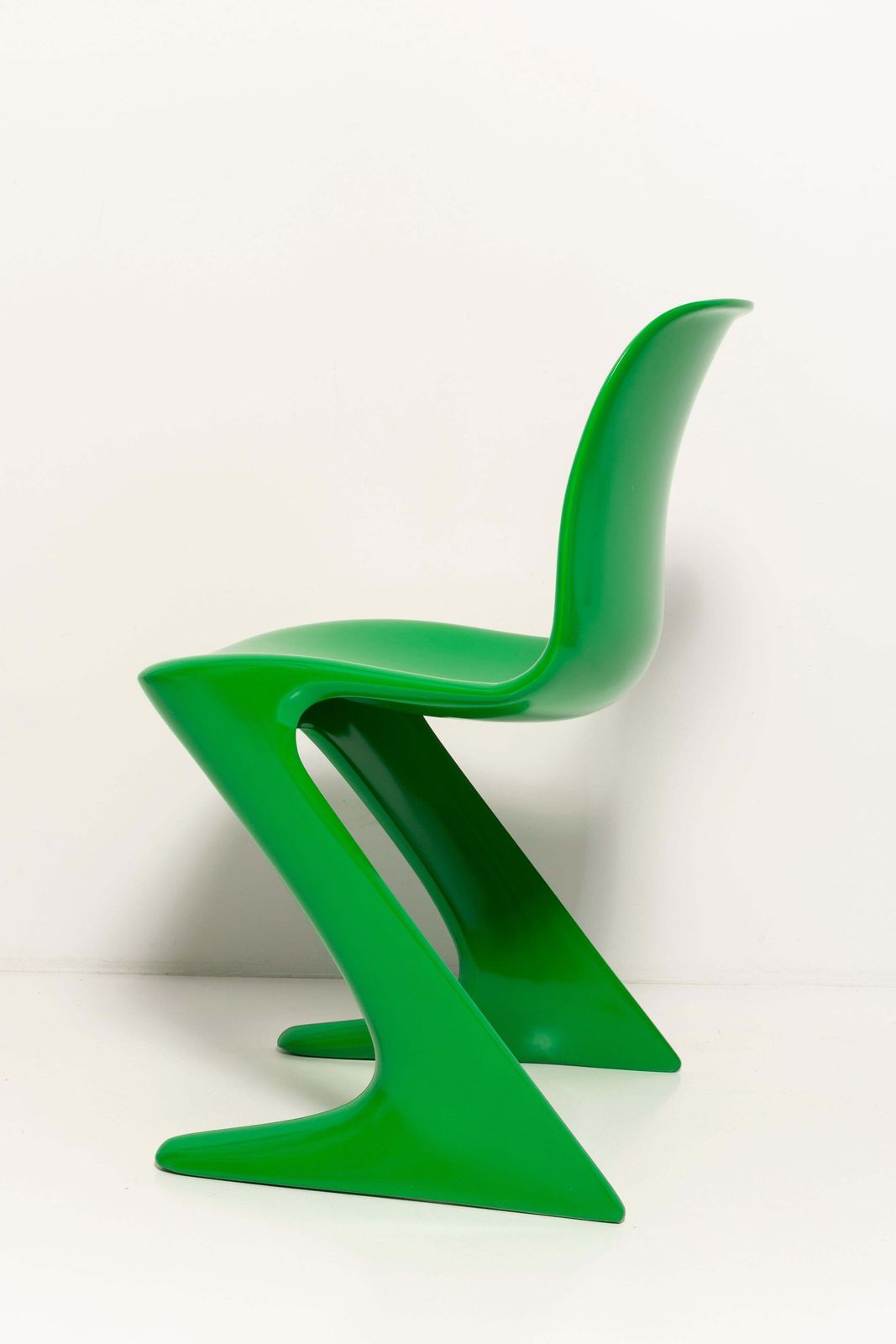 Set Van Vier Groene Kangaroo Stoelen, Ontworpen Door Ernst Moeckl, Duitsland, Jaren 1960 photo buy