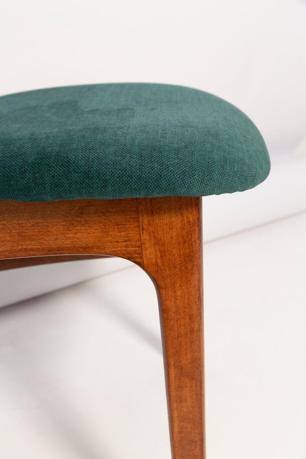 Set Of Eight 20th Century Dark Green Rajmund Halas Chairs, Poland, 1960s photo buy