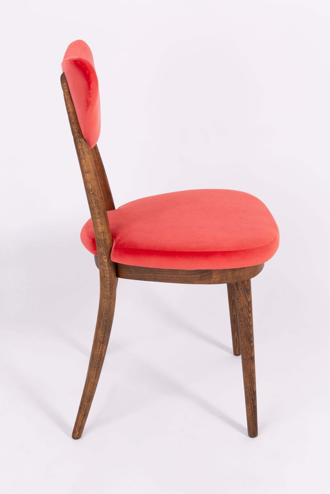 photo vinterior Set Of Eight Red Heart Chairs, Poland, 1960s