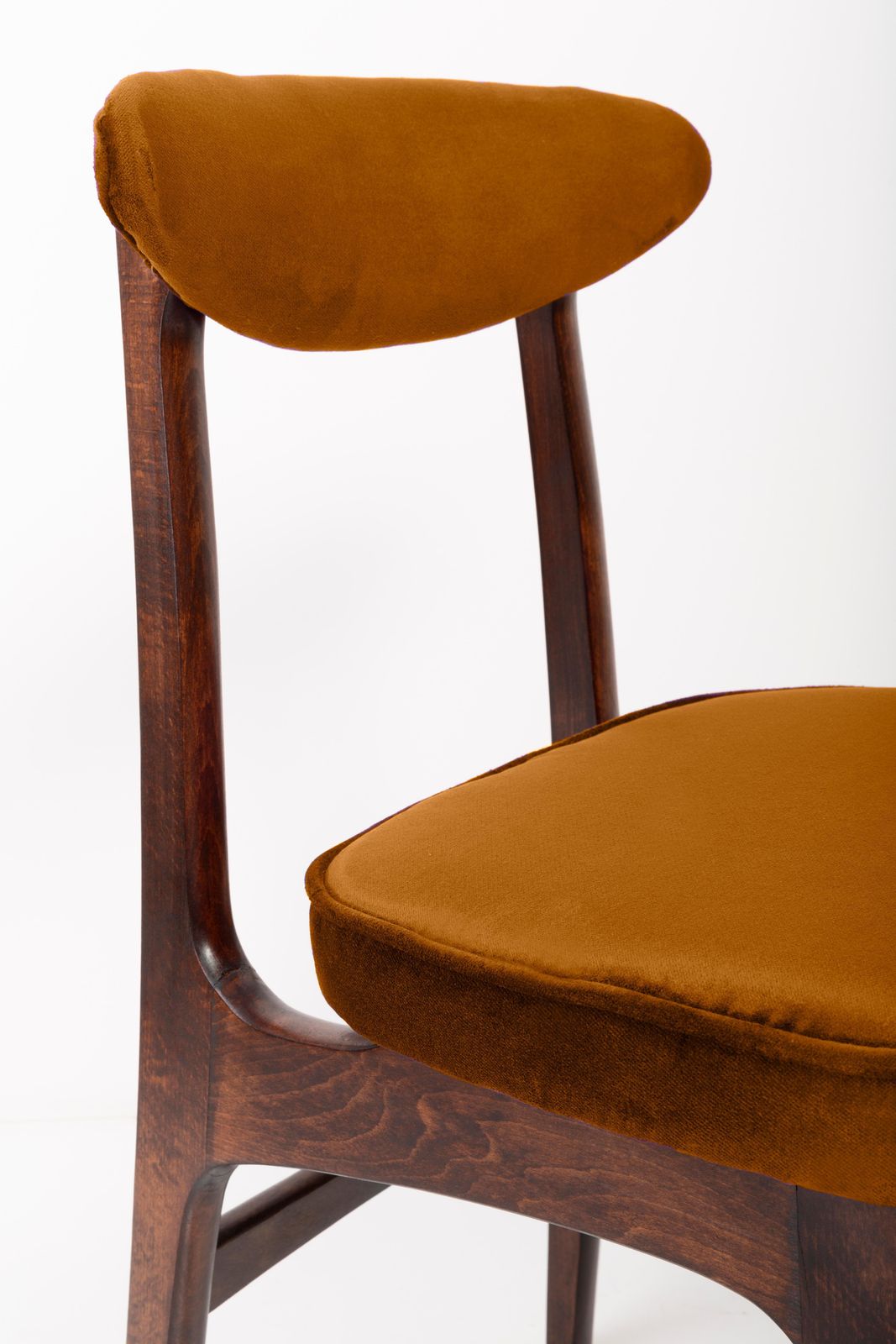 Eight 20th Century Copper Velvet Rajmund Halas Chairs, Europe, 1960s photo vintage