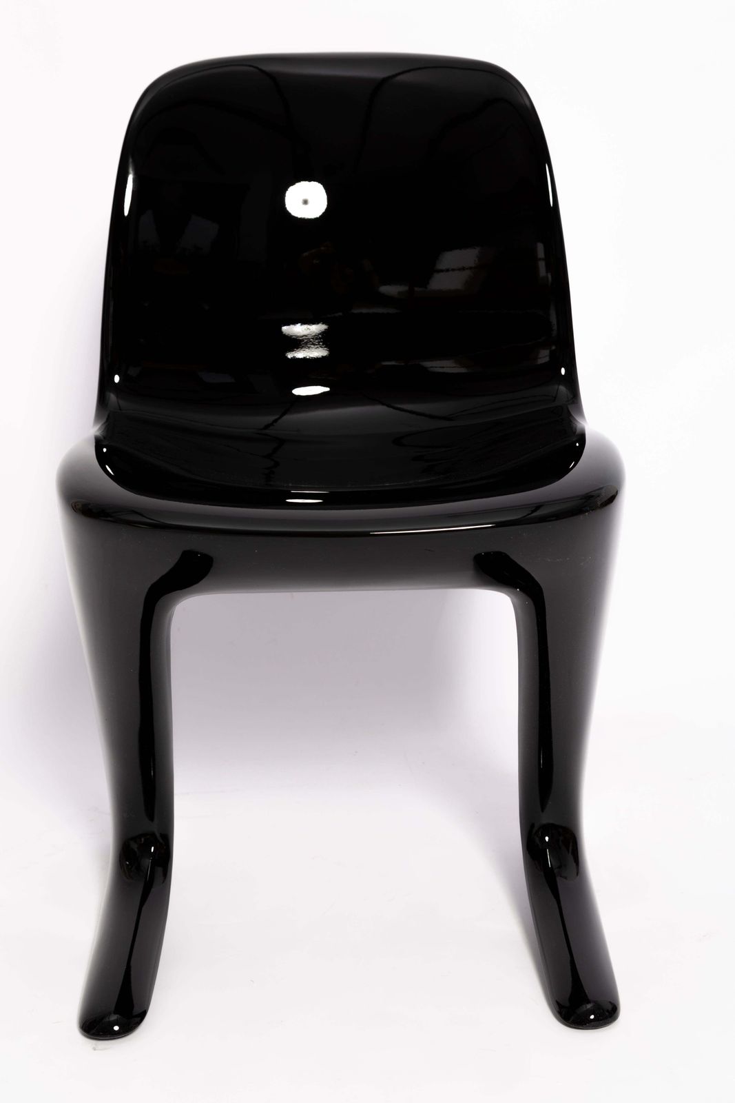 Four Mid Century Black Kangaroo Chairs Designed By Ernst Moeckl, Germany, 1960s photo vinterior