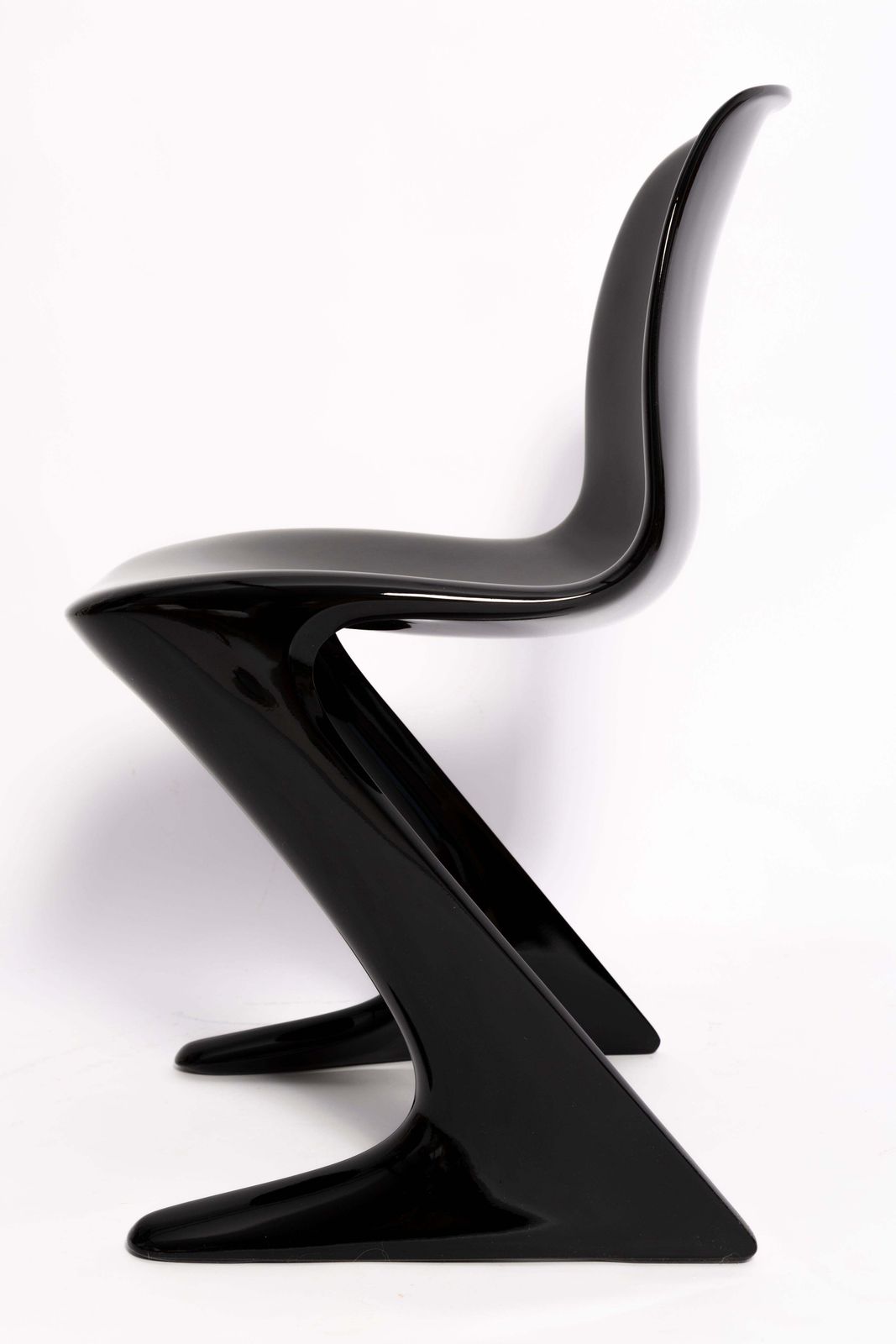 Four Mid Century Black Kangaroo Chairs Designed By Ernst Moeckl, Germany, 1960s photo buy