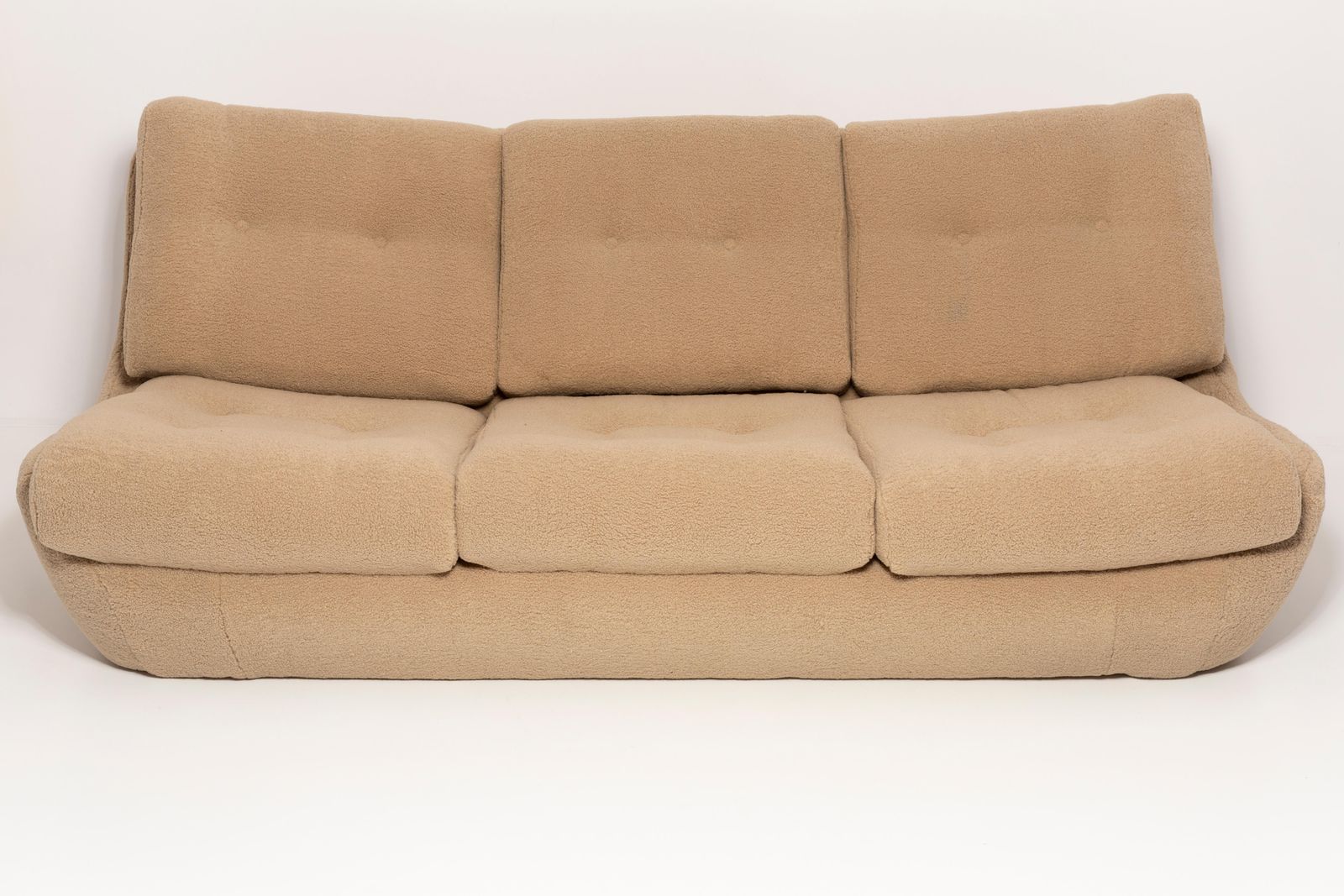 20th Century Camel Boucle Set Of Atlantis Sofa And Armchairs, Europe, 1960s photo furniture