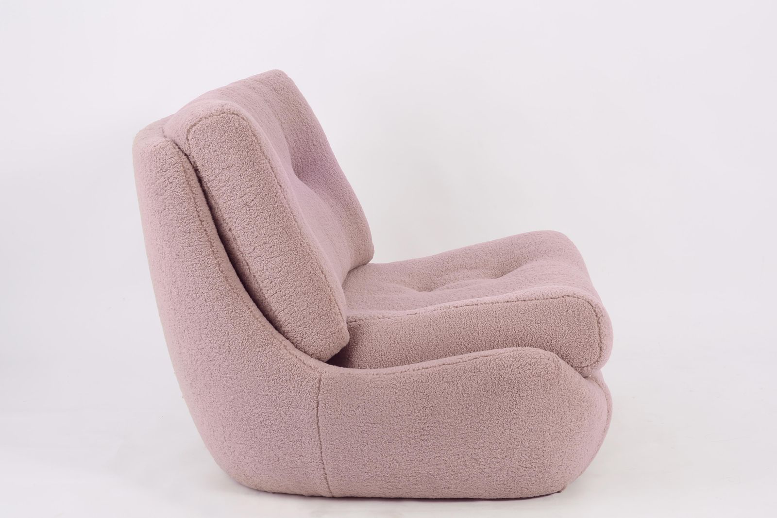 Pink Blush Boucle Atlantis Sofa And Armchairs, Europe, 1960s photo furniture