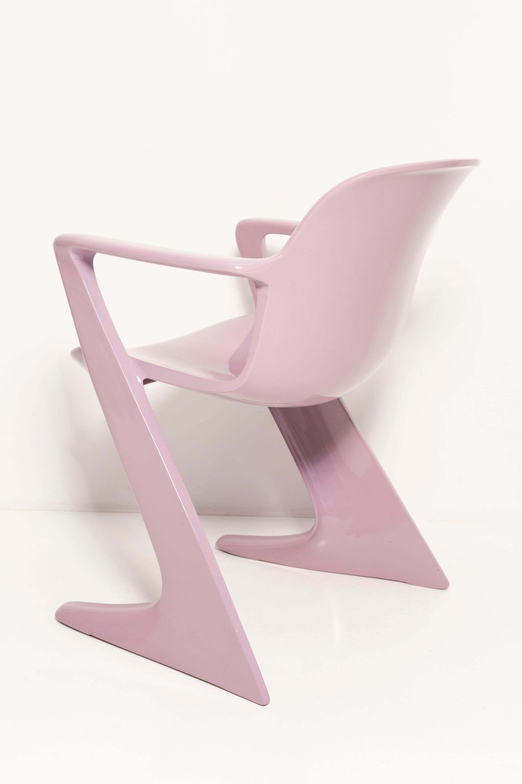 photo furniture Four Mid Century Lavender Kangaroo Chairs Designed By Ernst Moeckl Germany, 1968