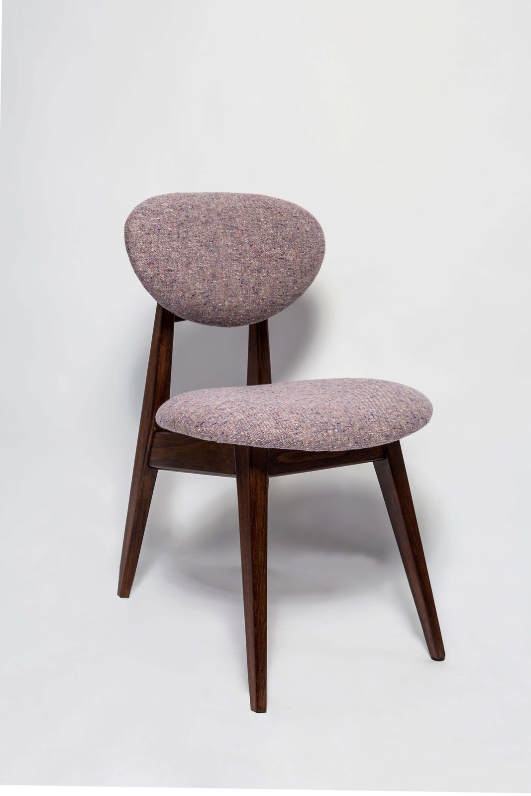 Set Van Acht Mid Century Paarse Paddenstoelstoelen, Naar Voorbeeld Van J. Kedziorek, Europa, Jaren 1960 photo furniture