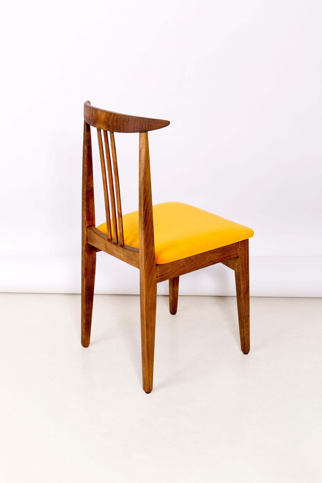 Furniture Set Of Twelve Yellow Chairs, By Zielinski, Europe, 1960s photo