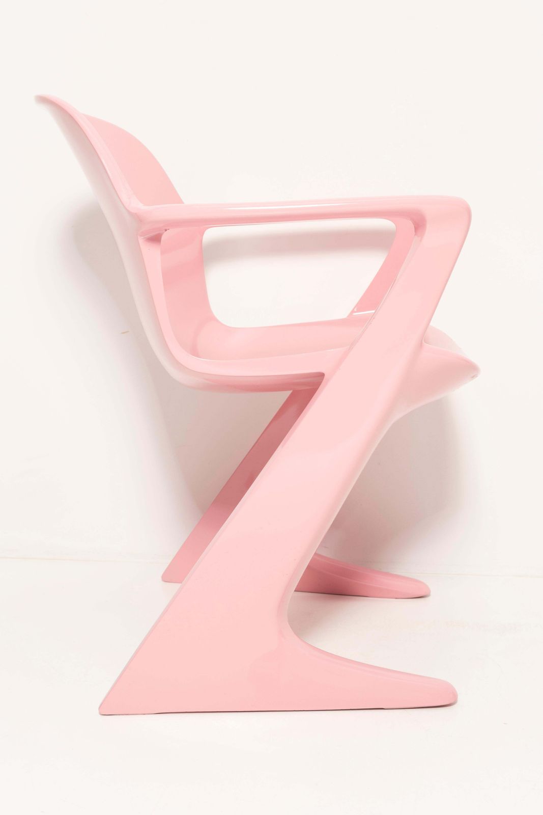 Set Of Six Midcentury Pink Kangaroo Chairs, Ernst Moeckl, Germany, 1960s photo buy