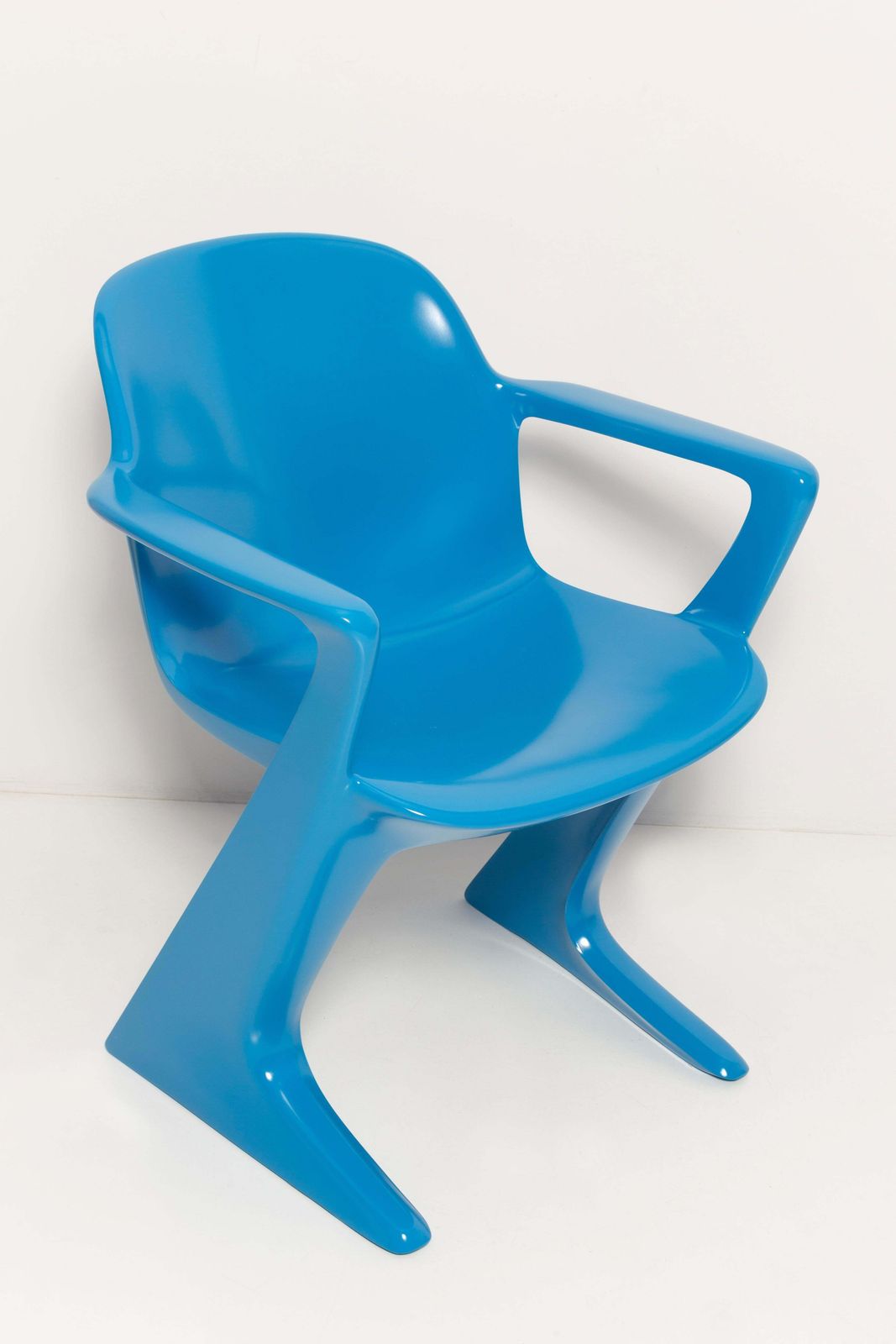 Set Of Six Blue Kangaroo Chairs Designed By Ernst Moeckl, Germany, 1960s photo 6795.0