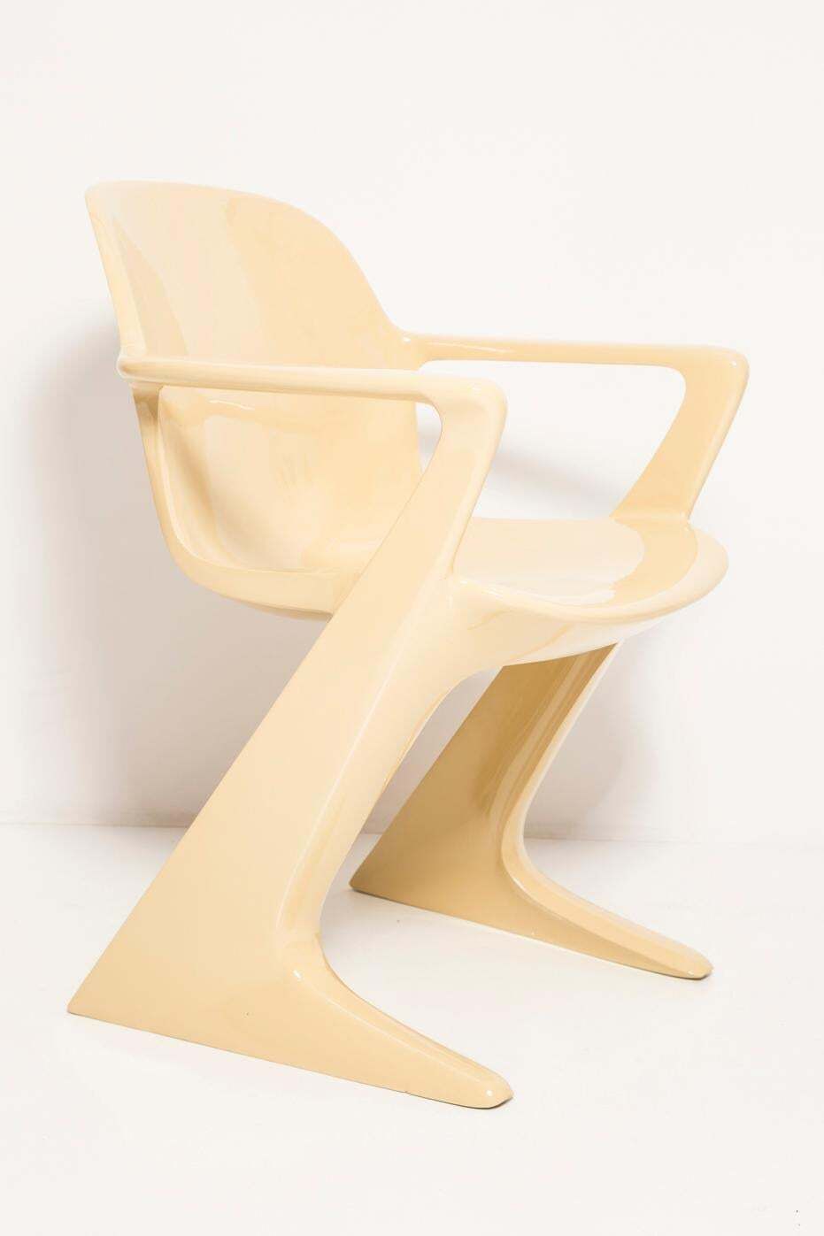 Set Of Eight Beige Kangaroo Chairs, By Ernst Moeckl, Germany, 1968 photo 10205.0