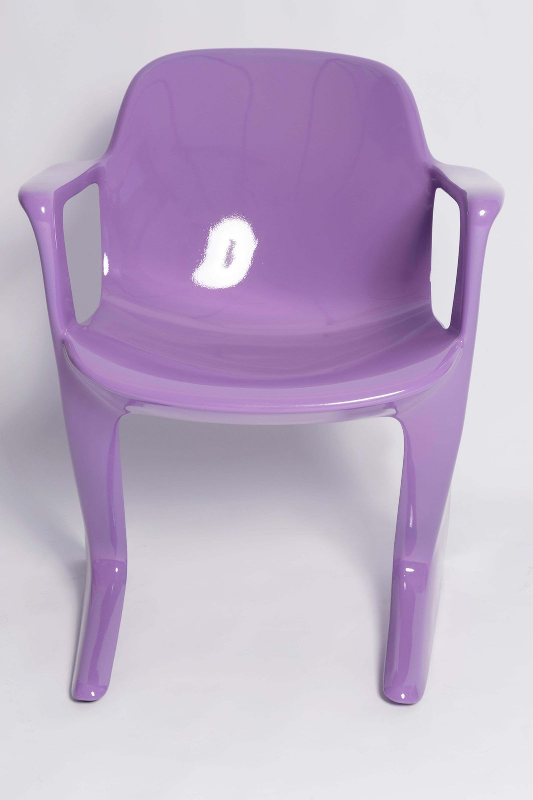 Set Of Ten Blue Lilac Kangaroo Chairs Designed By Ernst Moeckl, Germany, 1968 photo vintage