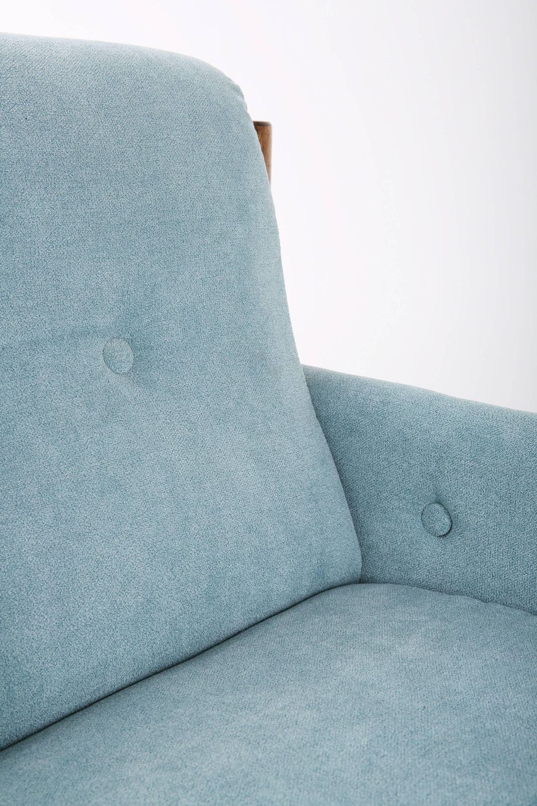 Mid Century Babyblauw Vintage Fauteuil, Europa, Jaren 1960 photo for sale
