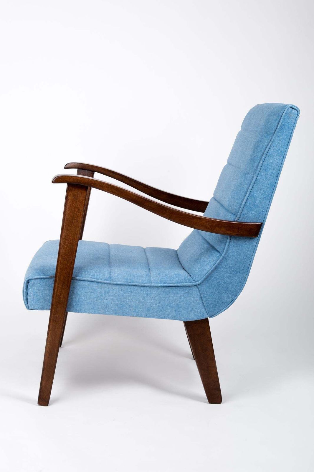 Mid Century Modern Blauwe Fauteuil Van De Prudnik Furniture Factory, Polen, Jaren 1960 photo buy