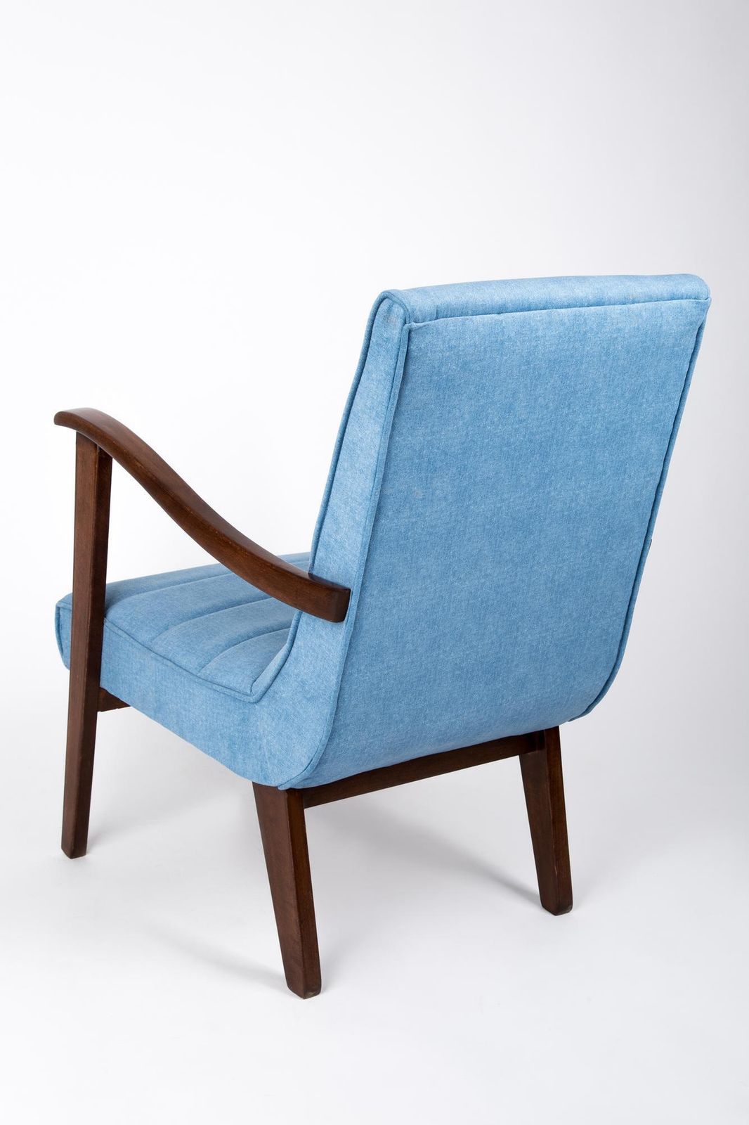 Mid Century Modern Blue Armchair By Prudnik Furniture Factory, Poland, 1960s photo vintage