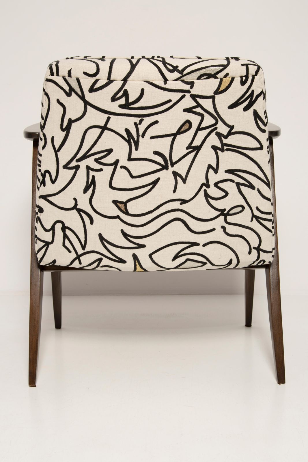 Meubels Mid Century 366 Fauteuil In Licht Linnen, Door Jozef Chierowski, Polen, Jaren 1960 photo