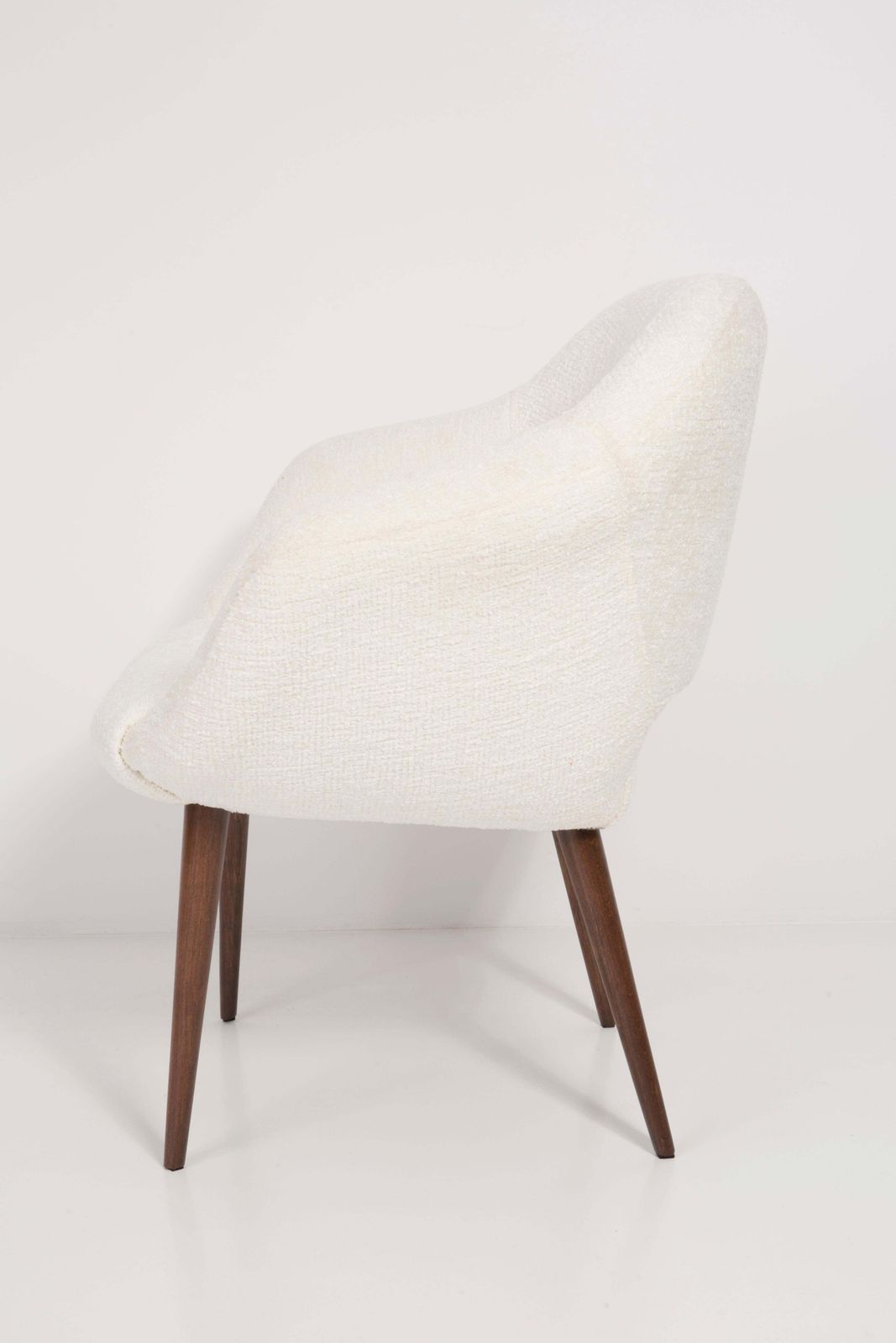 Midcentury White Boucle Club Armchair, 1960s photo 1361.0